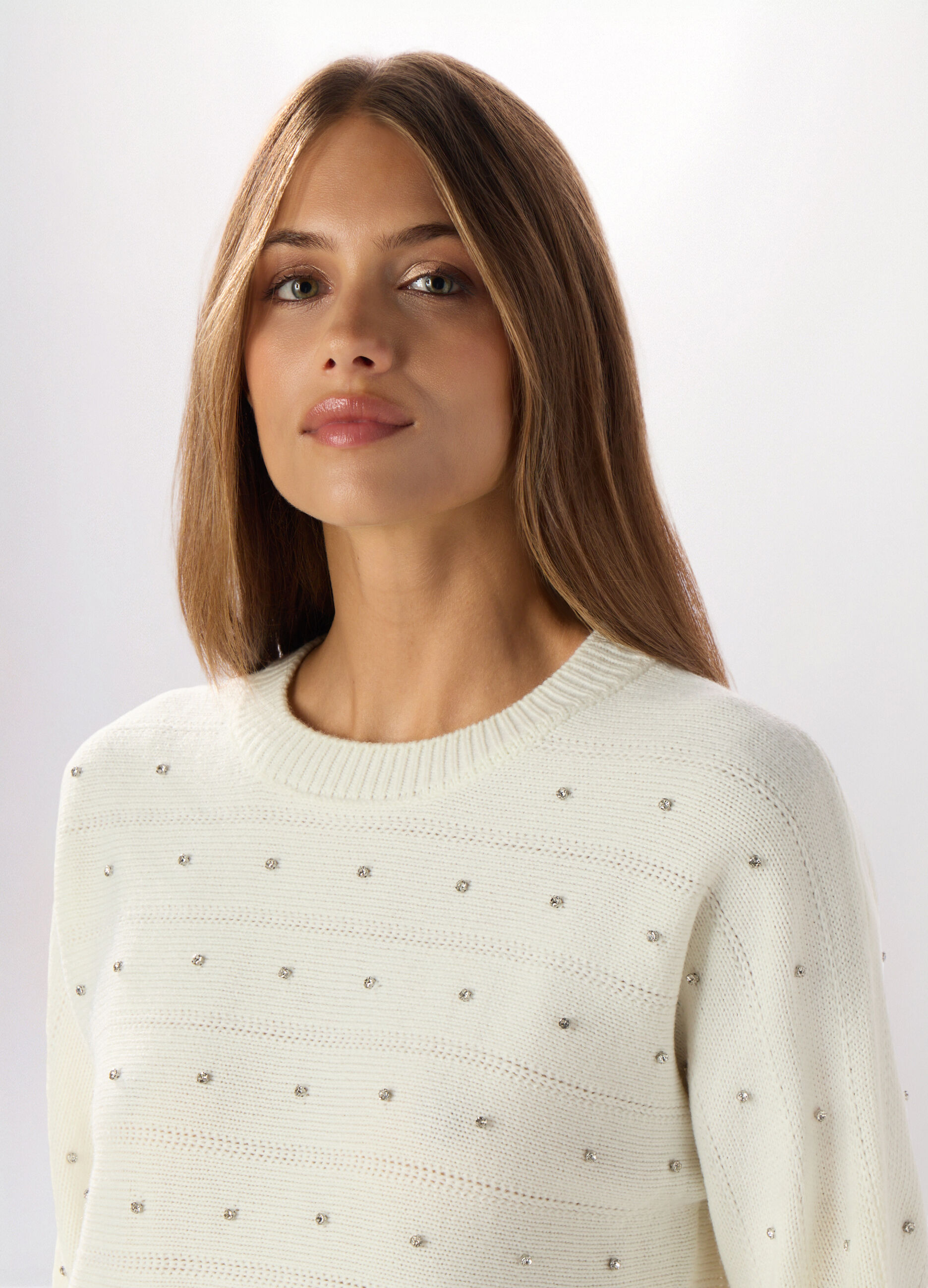 Tricot con strass donna_2