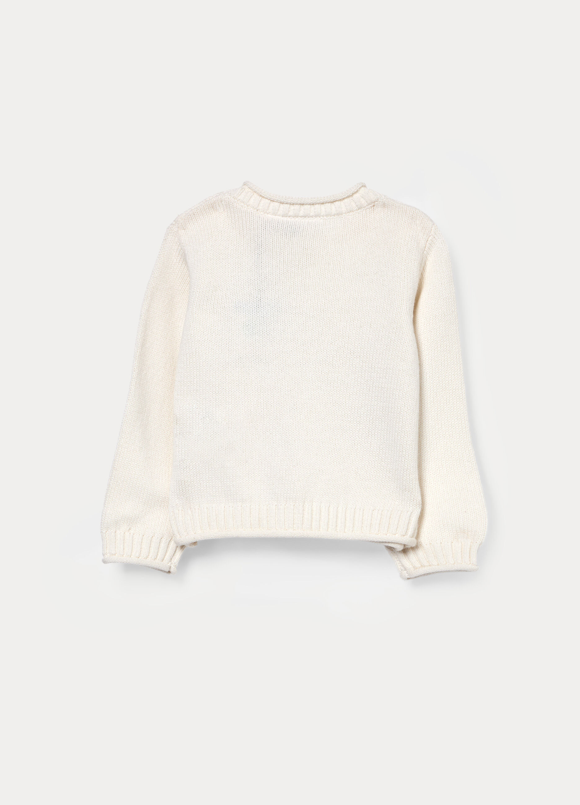 Cardigan operato in puro cotone bimba_1