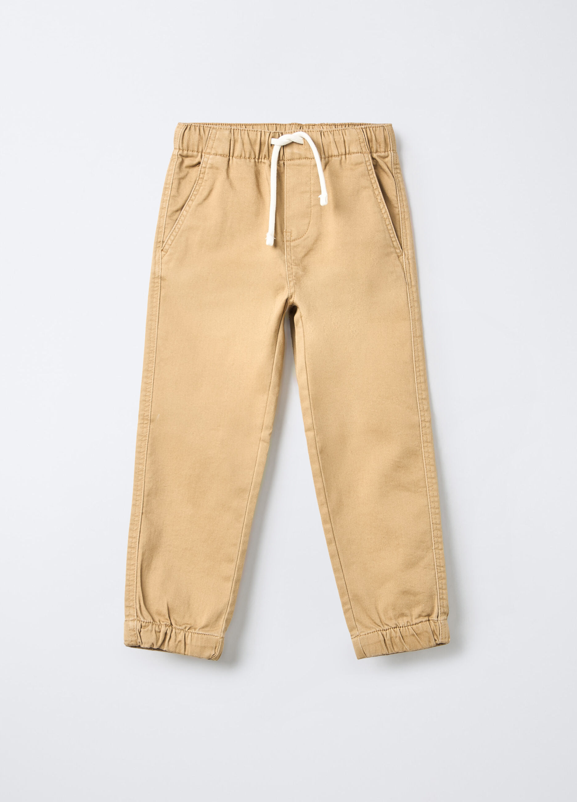 Jogger in denim di cotone garzato Relaxed Fit bambino_0