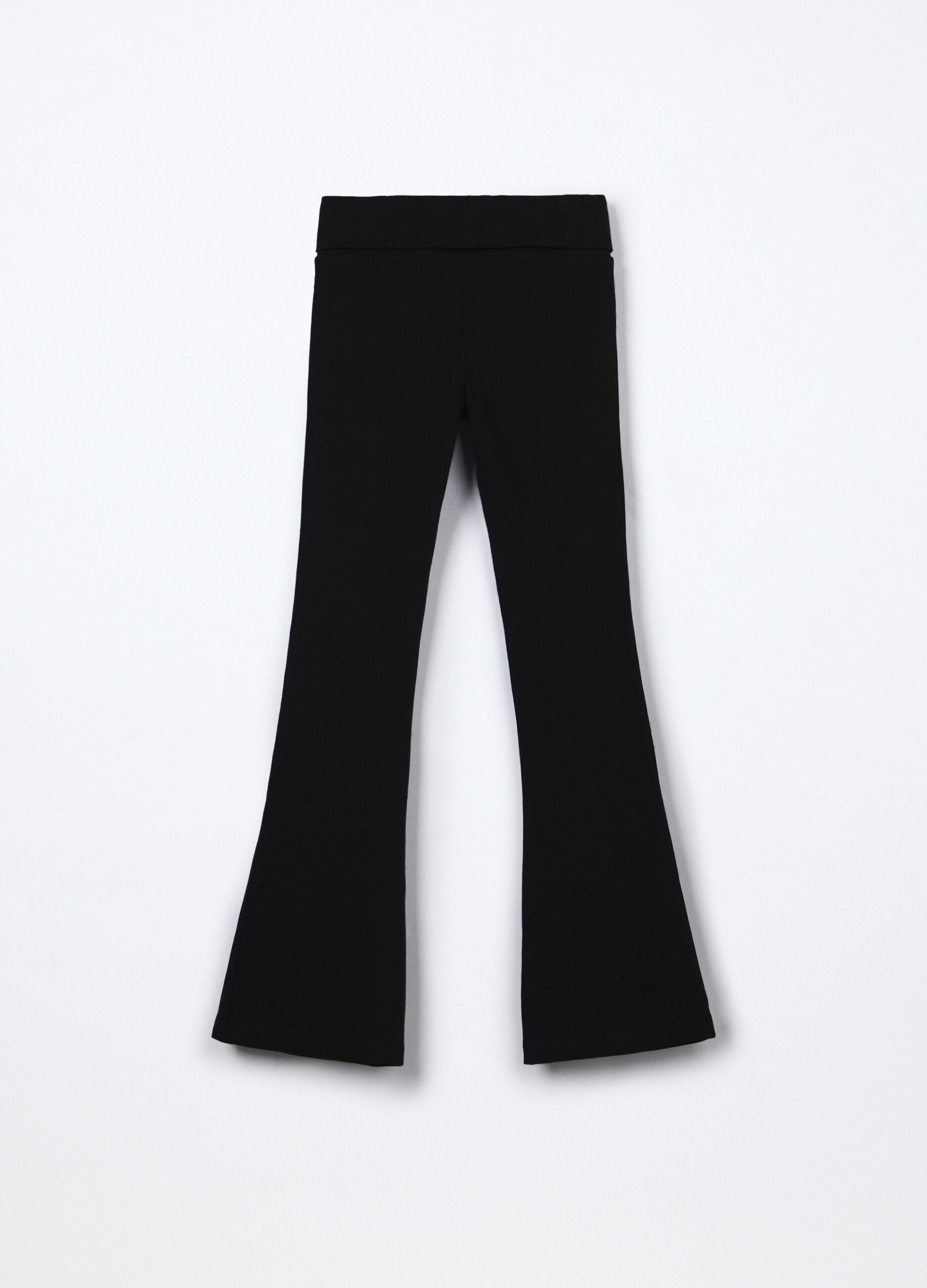 Leggings flare fit in jersey di cotone stretch ragazza_1