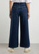 Pantaloni in denim di puro cotone wide leg donna_1