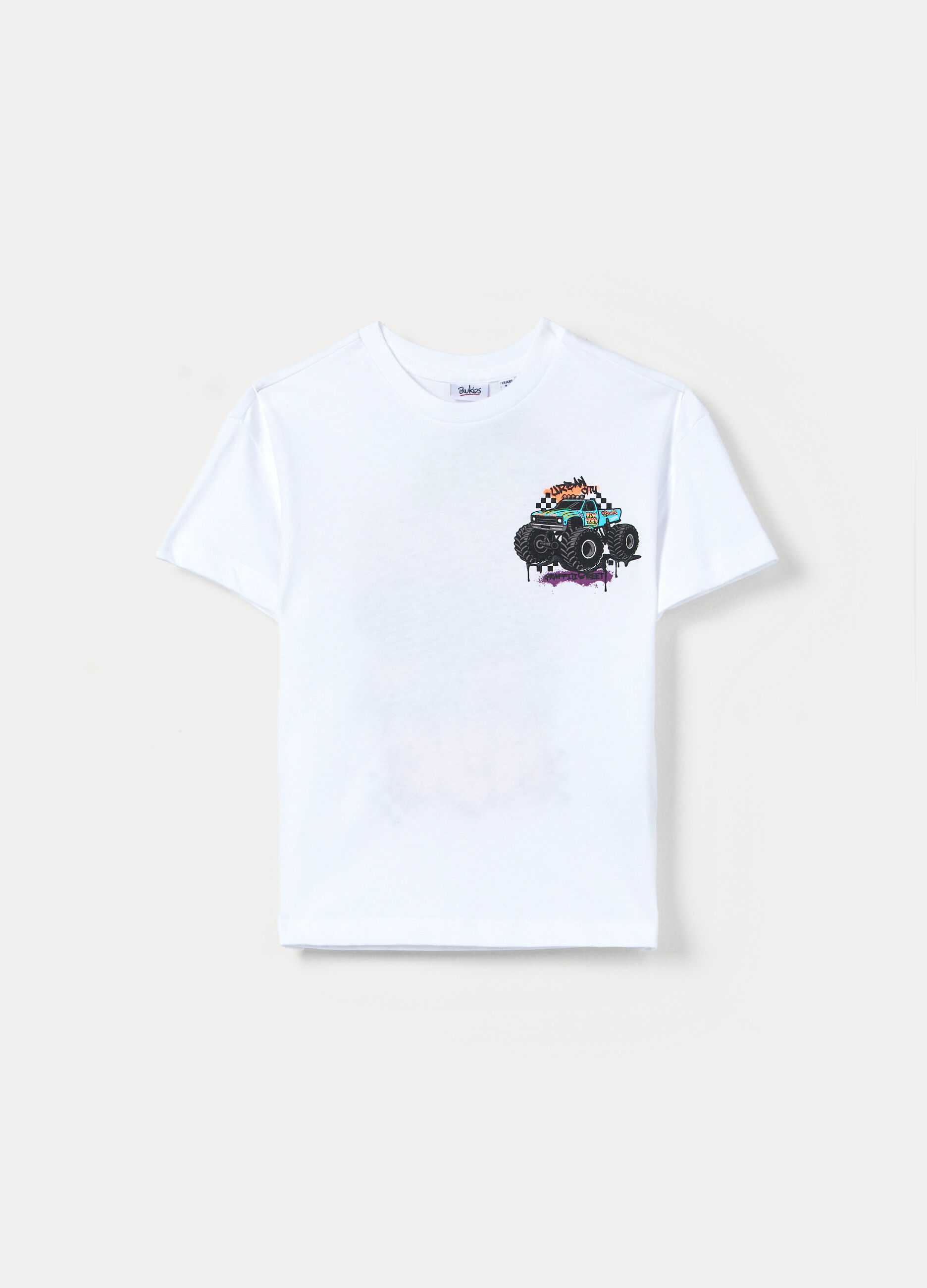 T-shirt girocollo in jersey di puro cotone bambino_0
