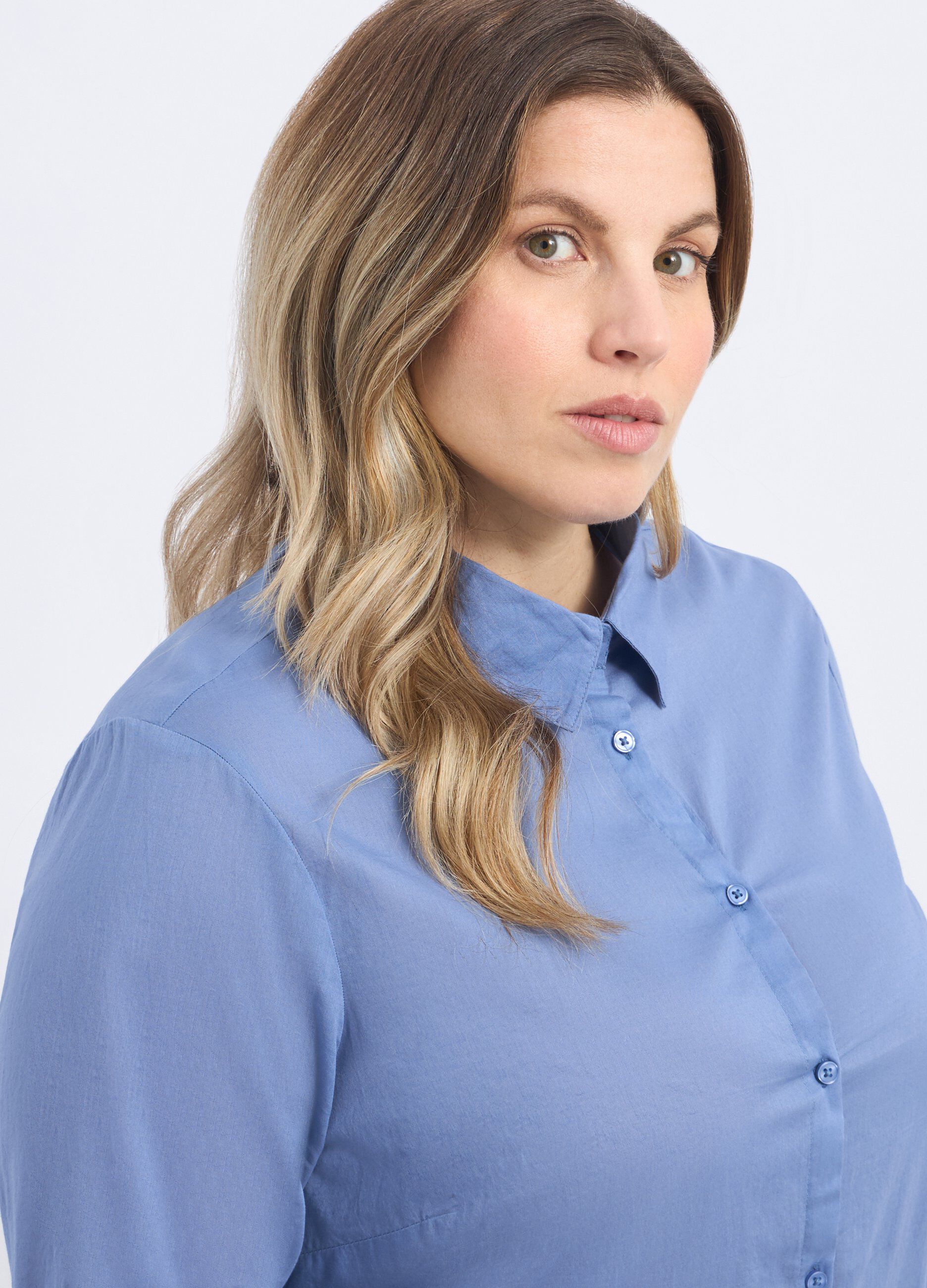 Camicia in puro cotone donna curvy_2