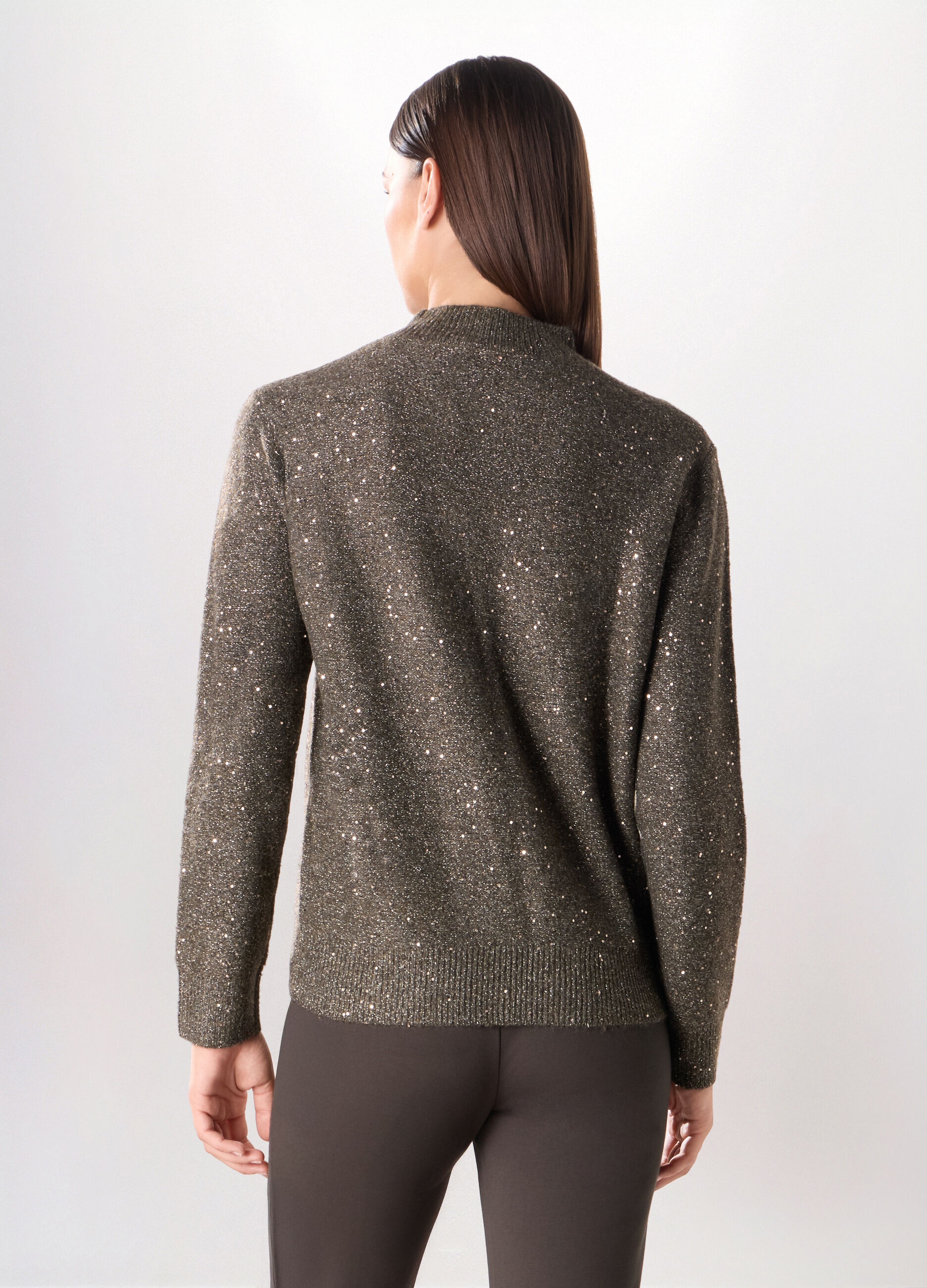 Pullover con paillettes donna_1