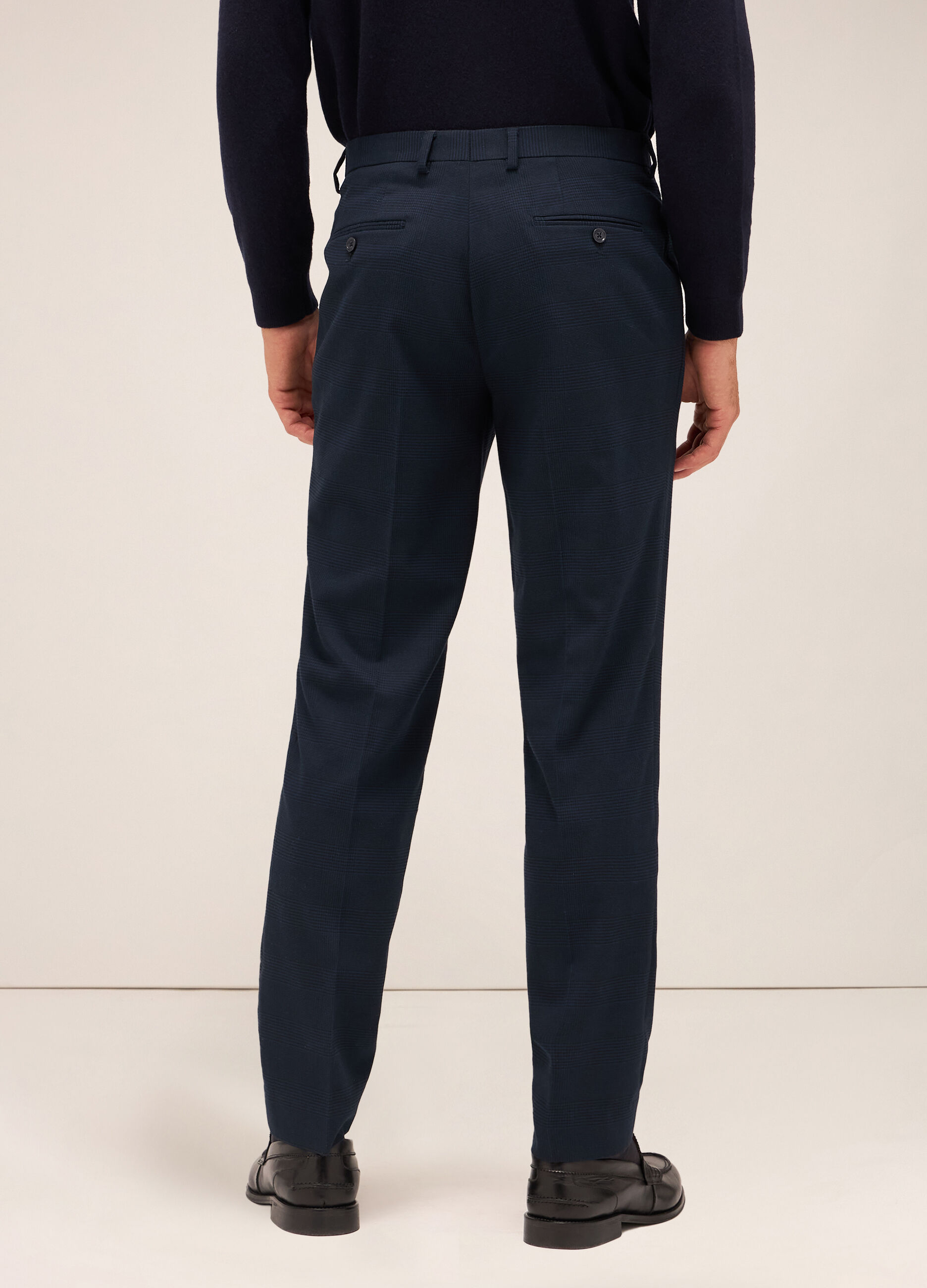 Pantalone slim fit in tessuto stretch uomo_1