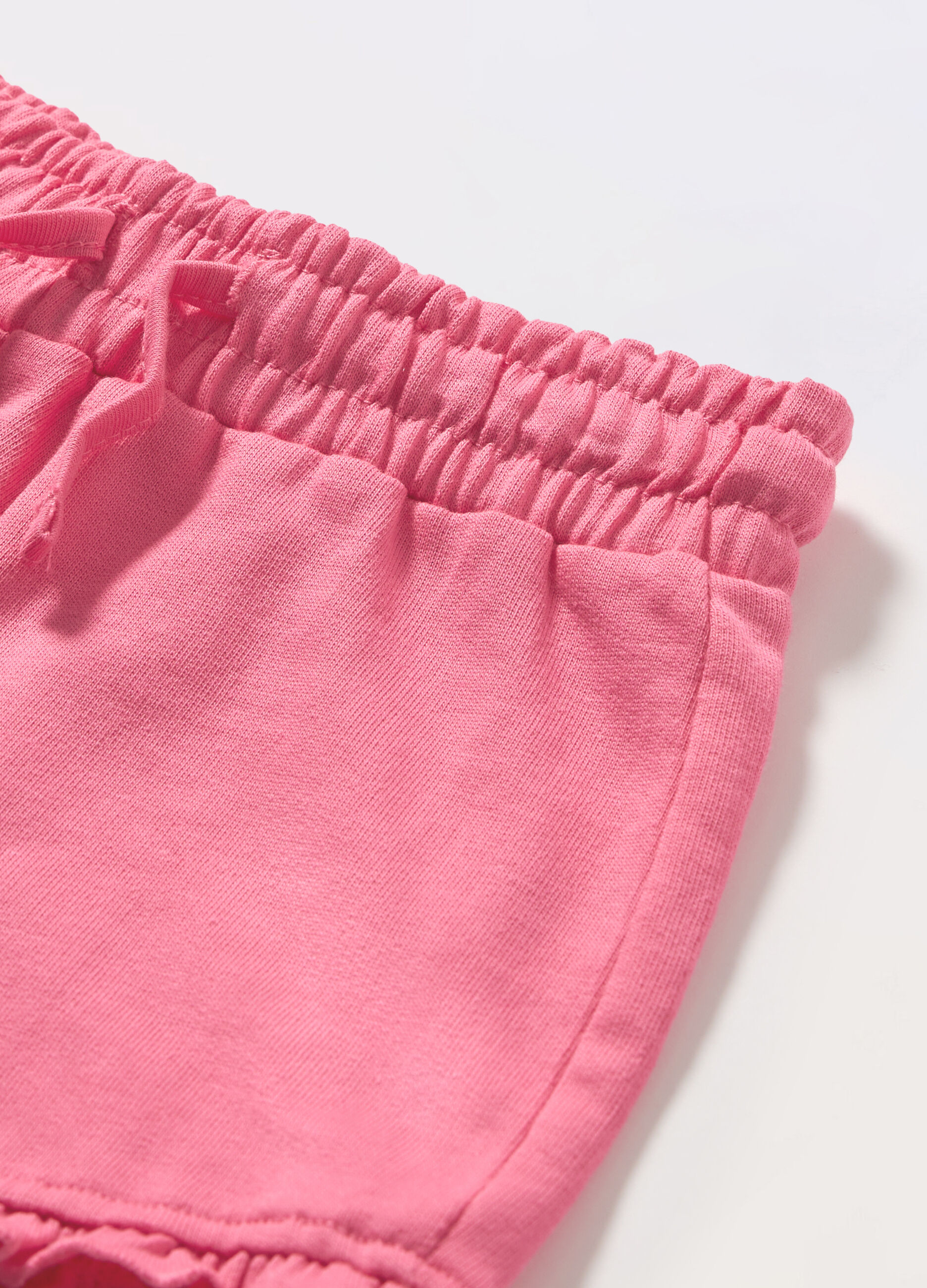 Shorts in french terry di puro cotone neonata_1