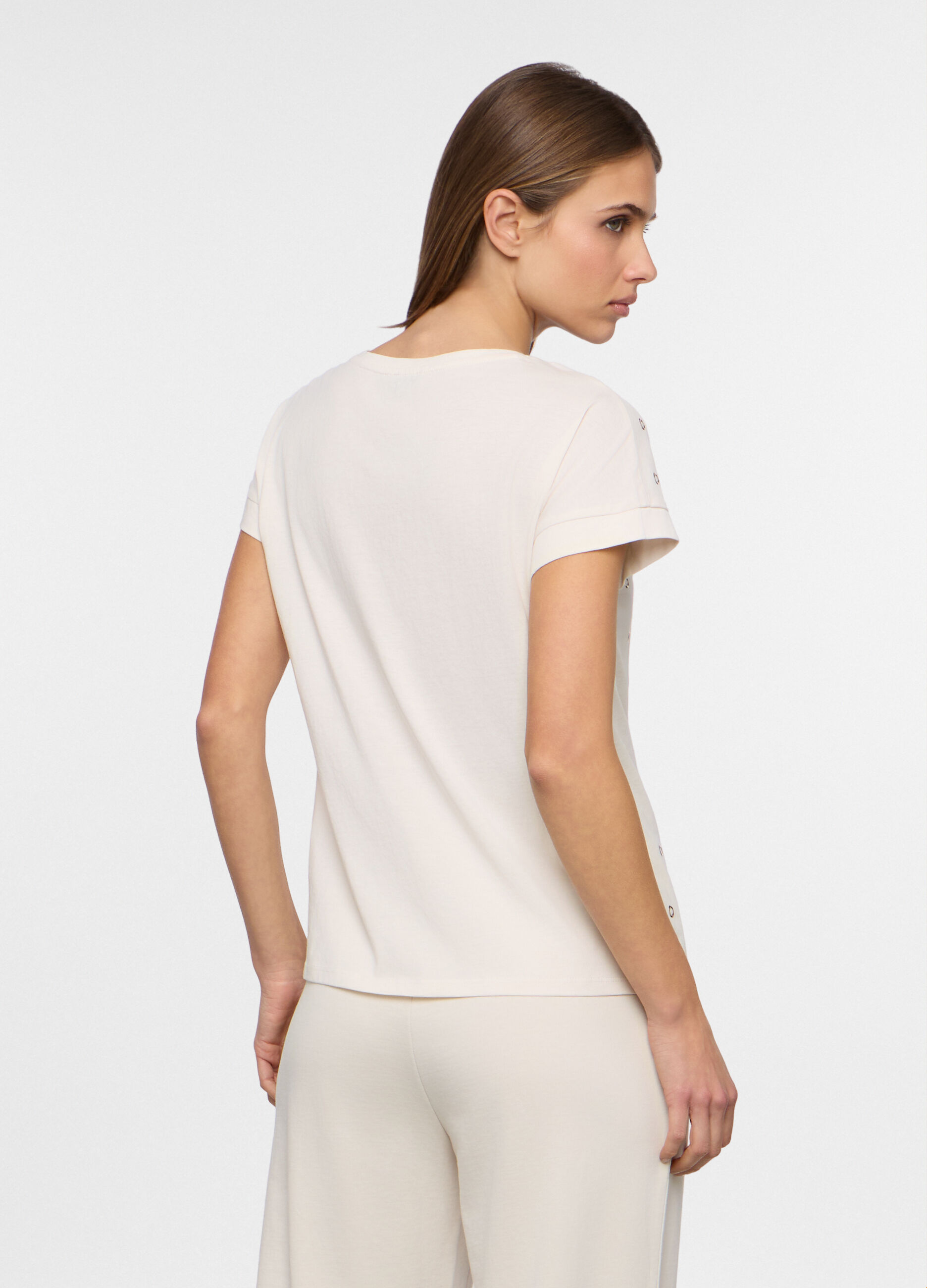 T-shirt girocollo donna_1