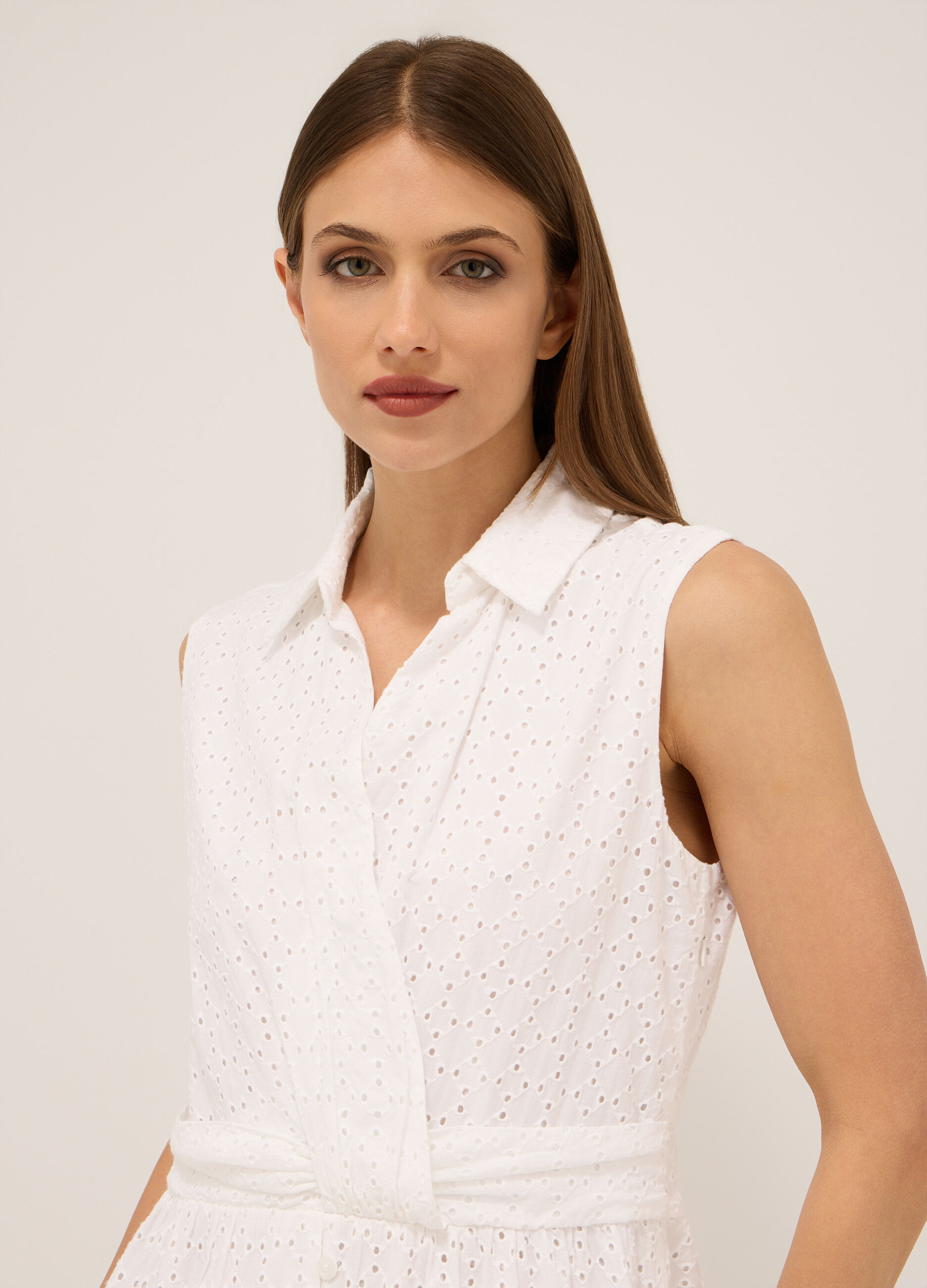 Abito lungo in puro cotone donna_2