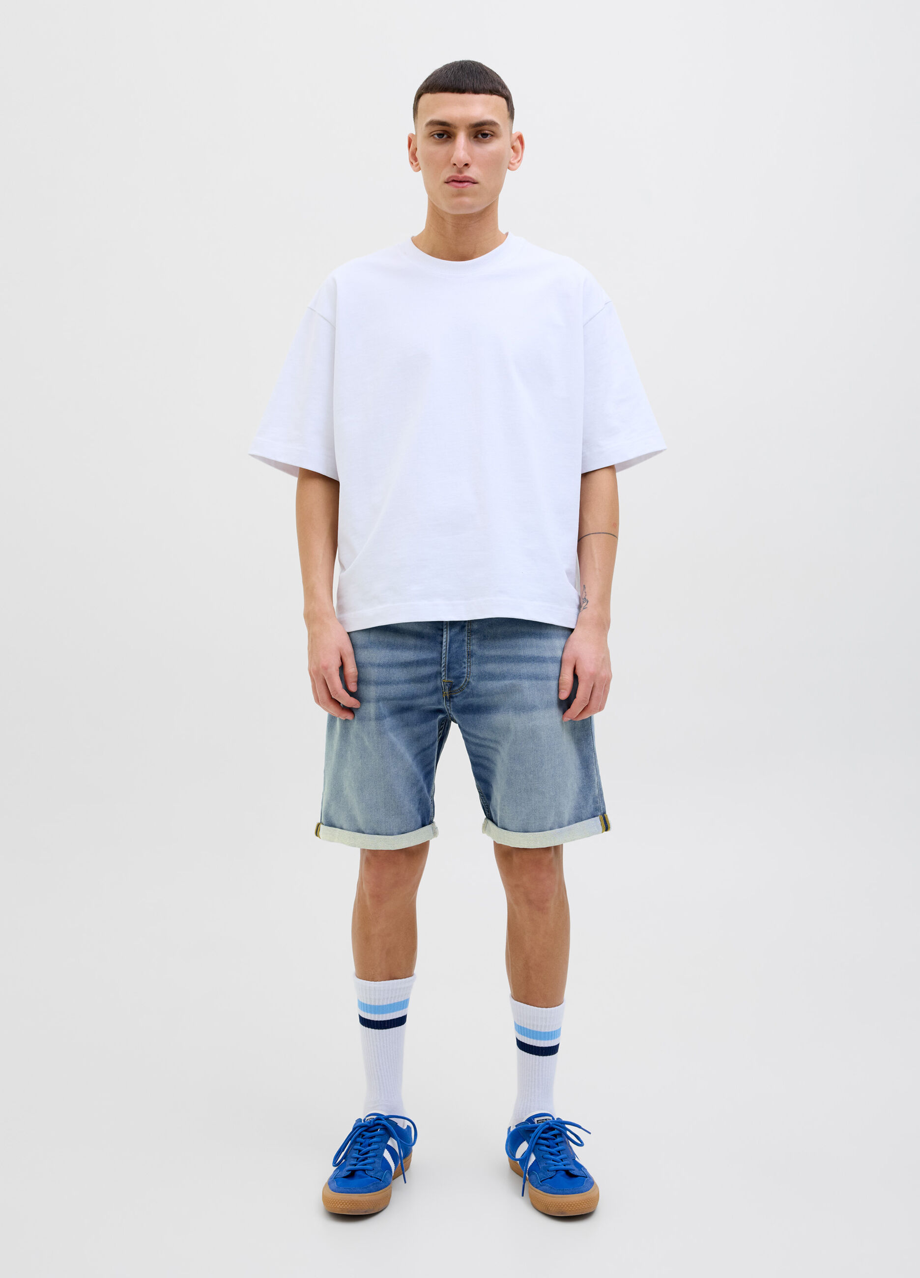 Shorts regular fit in denim uomo_2