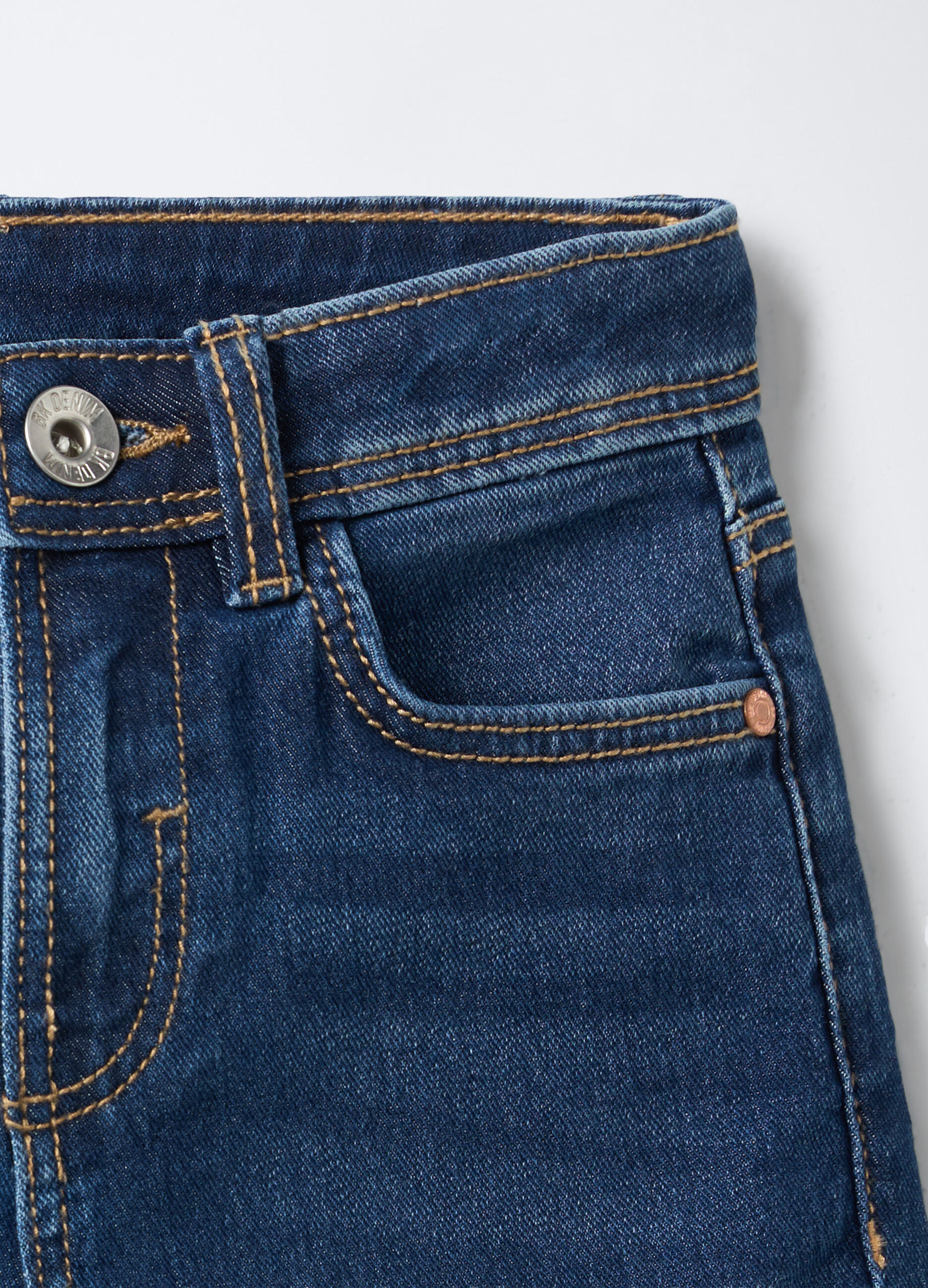 Pantaloni in denim misto cotone Straight Fit bambino_2