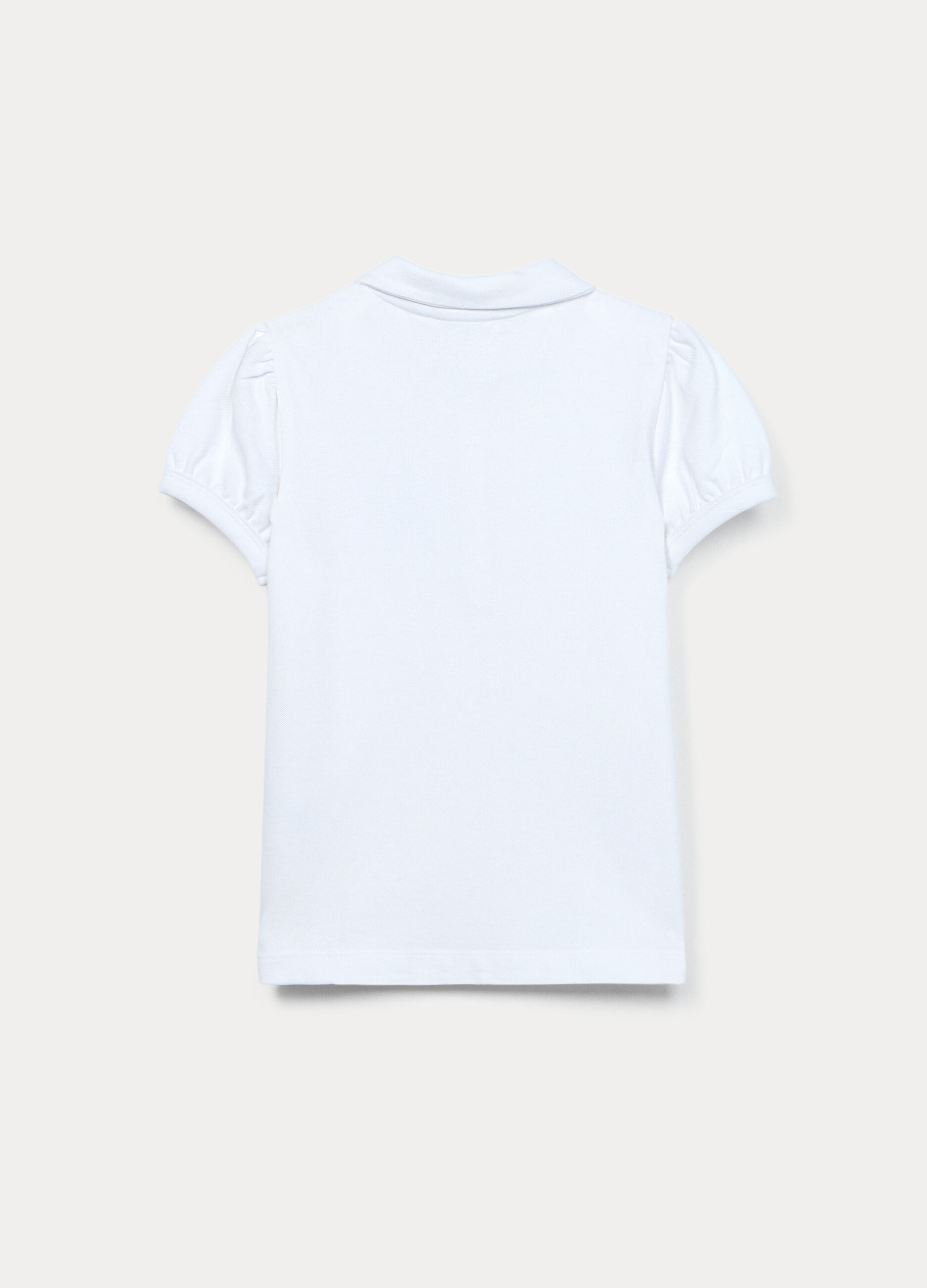 Polo in puro cotone piquet bambina_1