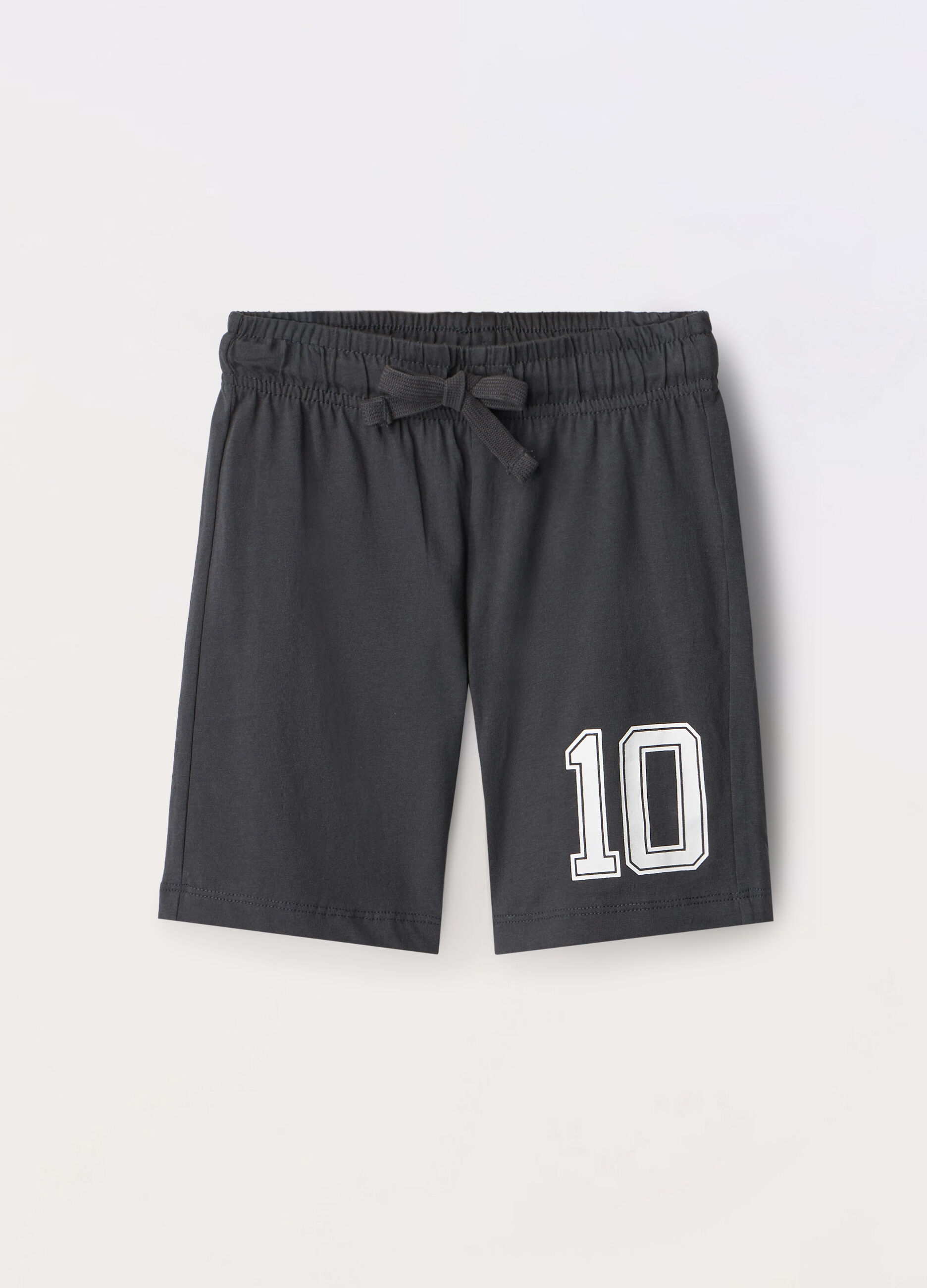 Shorts in jersey di puro cotone bambino_0