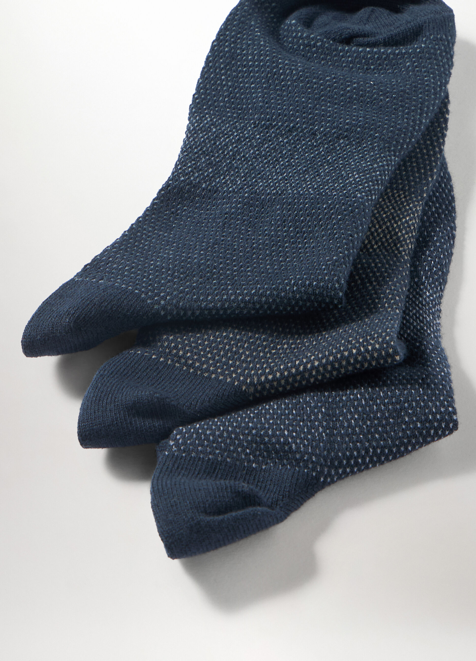 3 pack calzini sneaker a fantasia in cotone stretch uomo_1