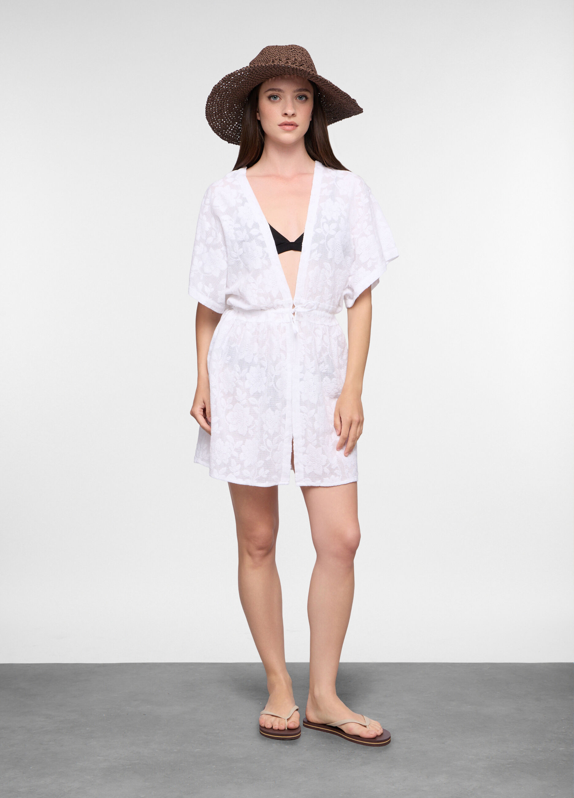 Caftano copricostume con ricami donna