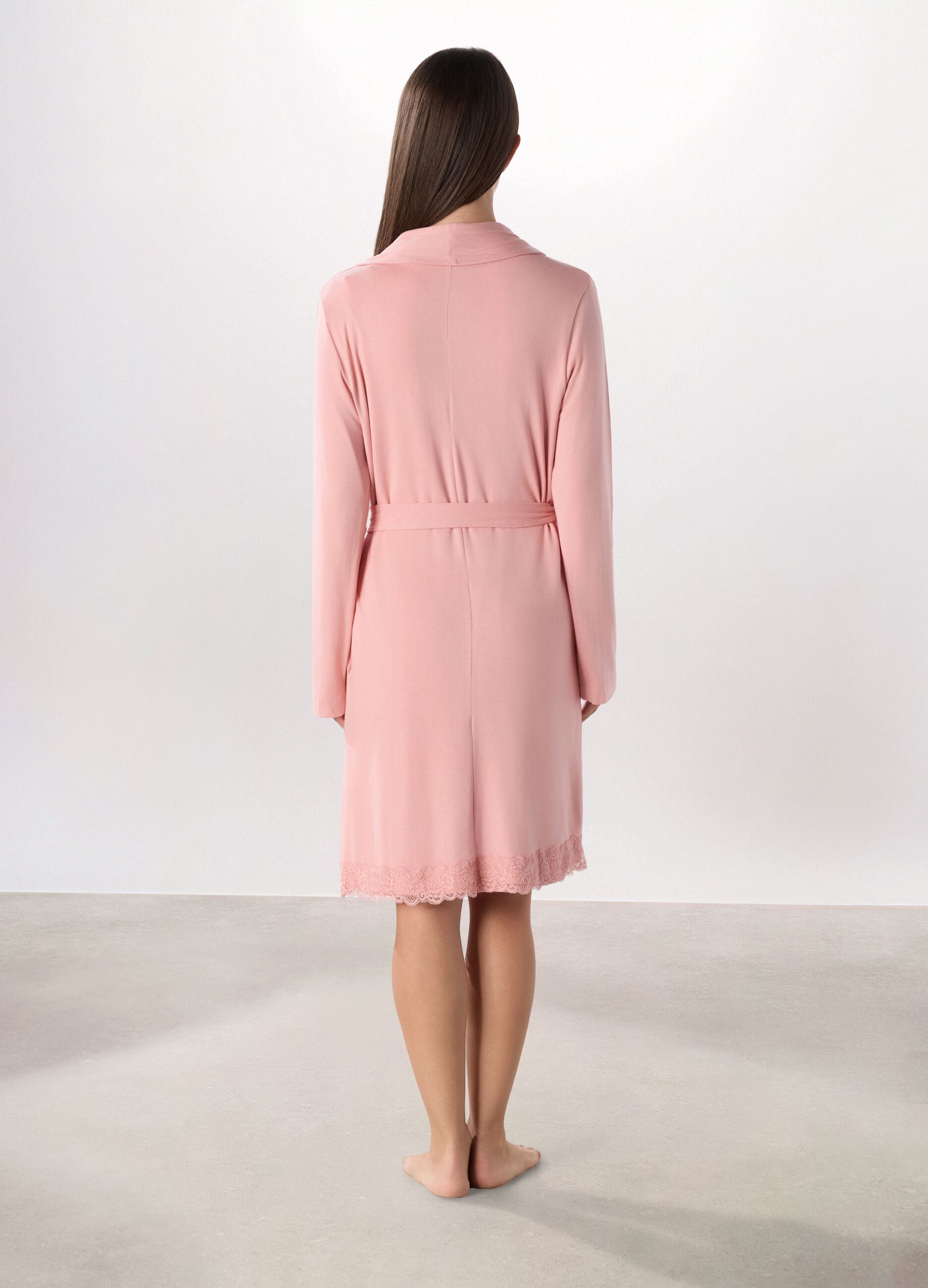 Vestaglia con pizzo donna_1