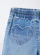 Jogger in denim misto cotone Wide Leg bimba_2