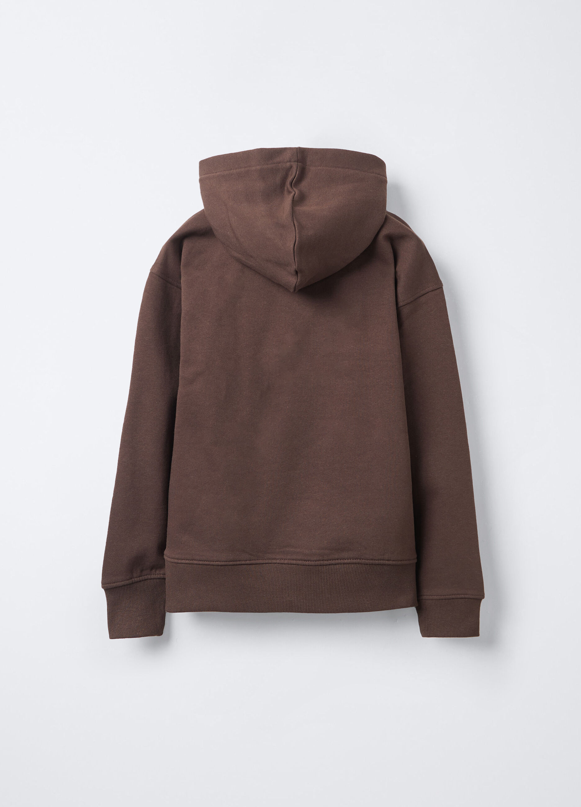 Felpa con cappuccio misto cotone Fit Over ragazzo_1