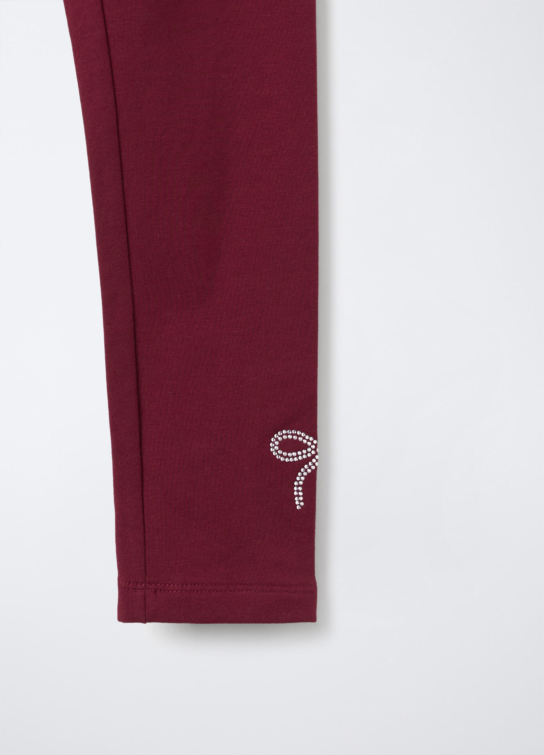 Pack 2 leggings in cotone garzato stretch Fit Regular bambina_2