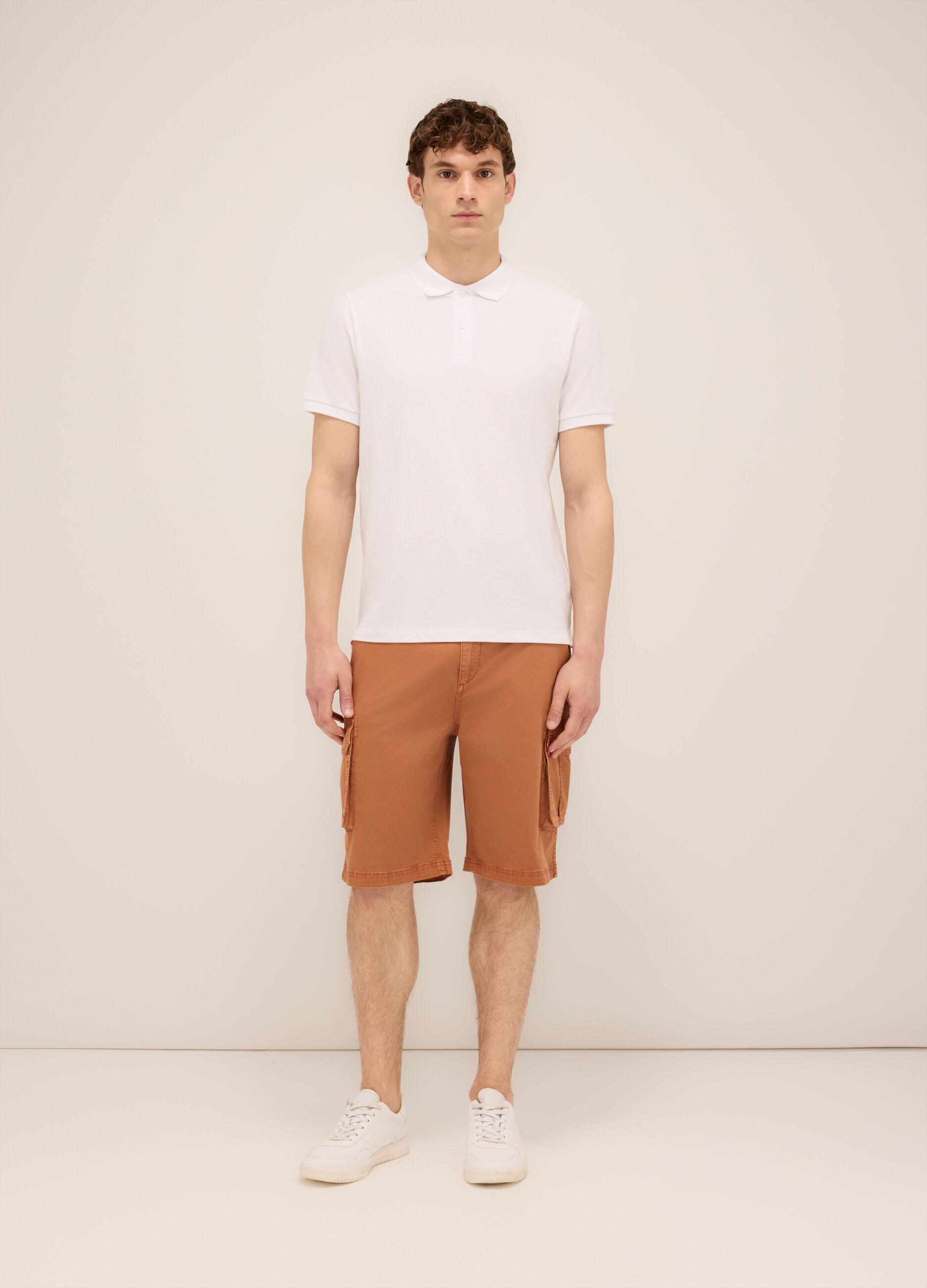 Bermuda in cotone stretch uomo_0