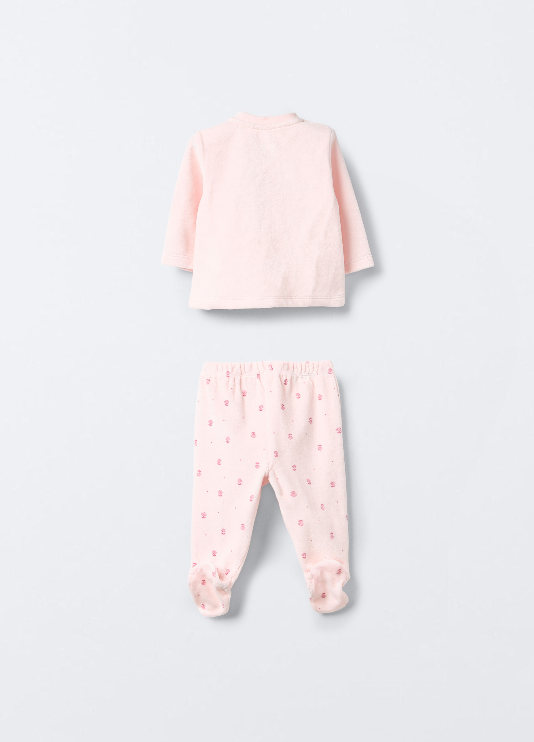 Set misto cotone velour neonata_1
