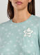 Set pigiama lungo con stampa donna_2