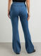 Jeggings in denim di misto cotone stretch flare fit donna_1