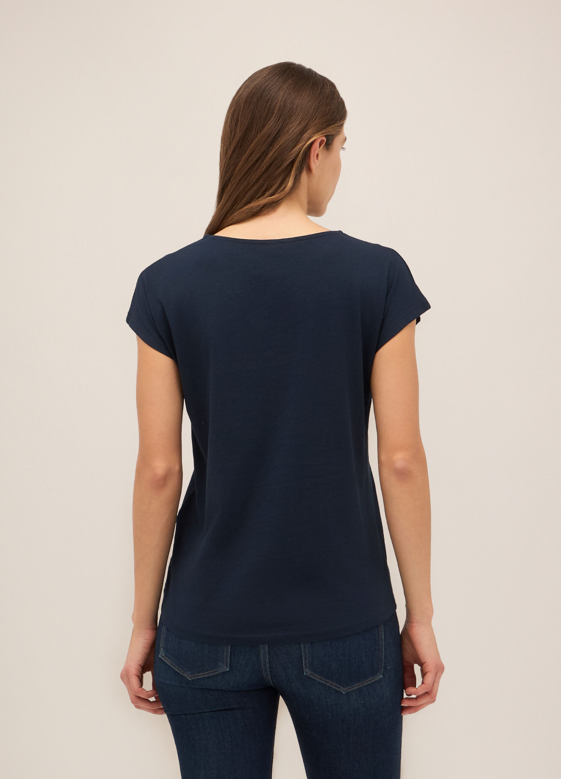 T-shirt in puro cotone donna_1