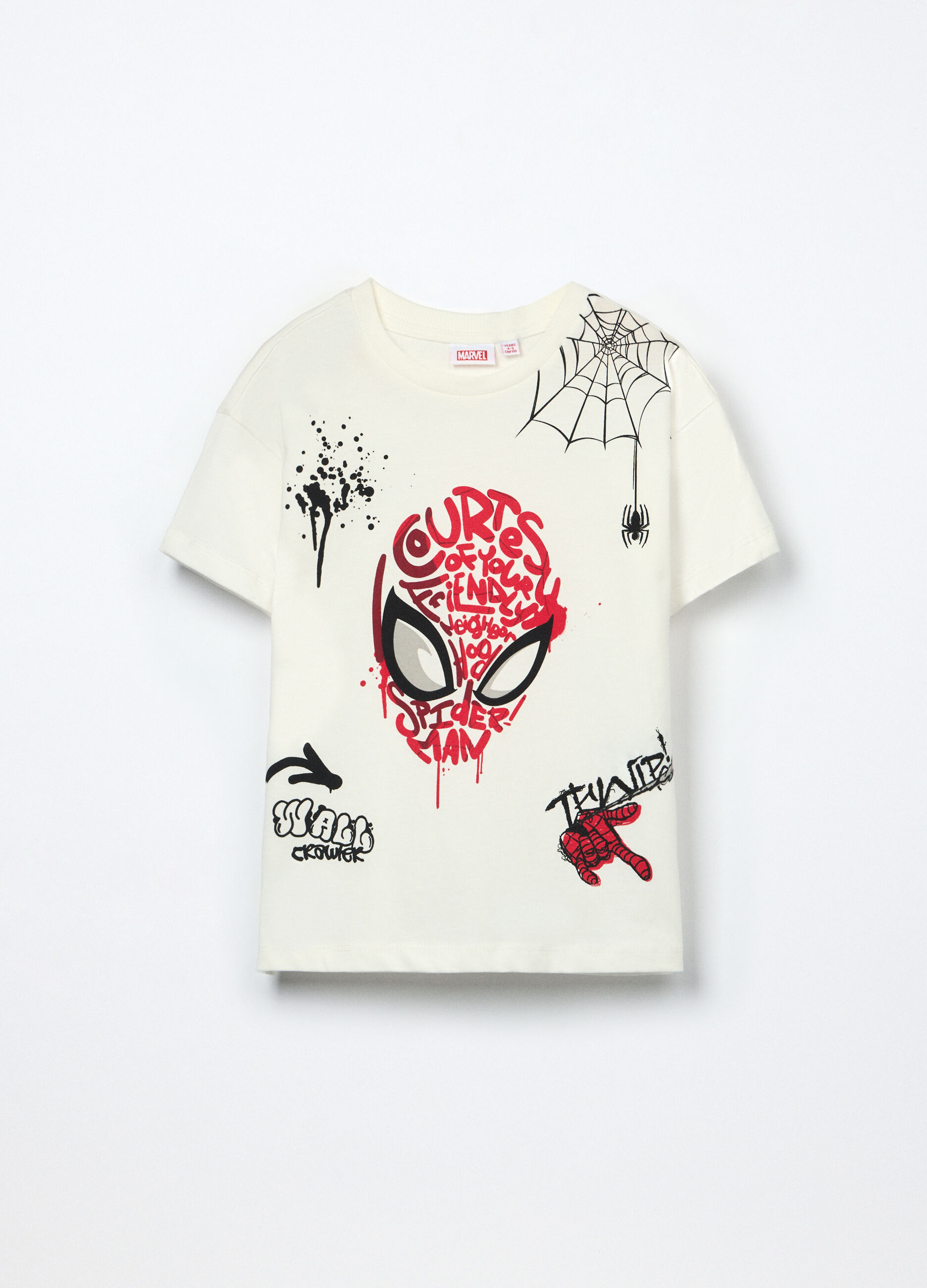 T-shirt Spider-Man a maniche corte in puro cotone bambino_0