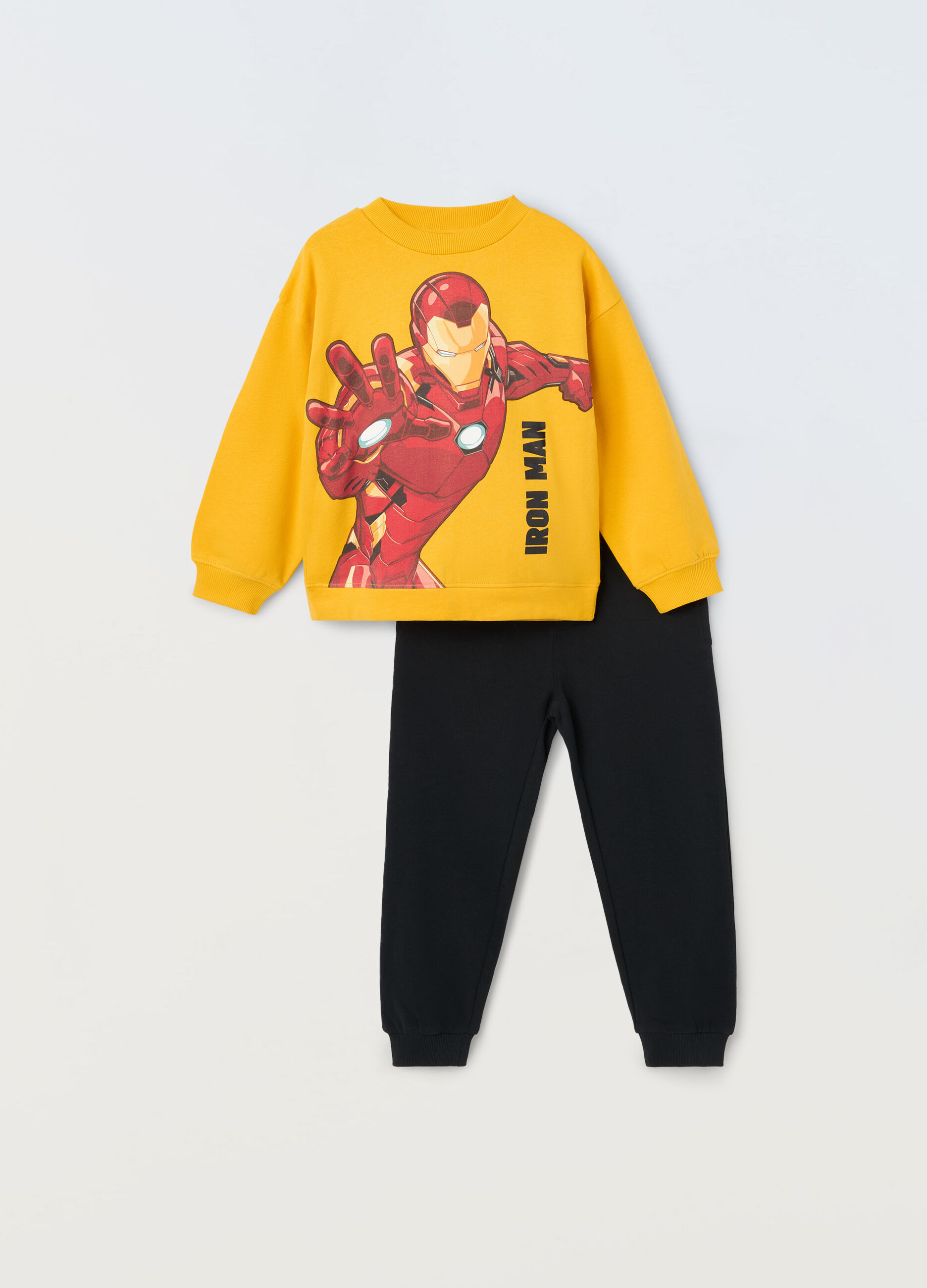 Jogging set in felpa di puro cotone bambino_0