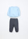 Jogging set in puro cotone fleece neonato_1