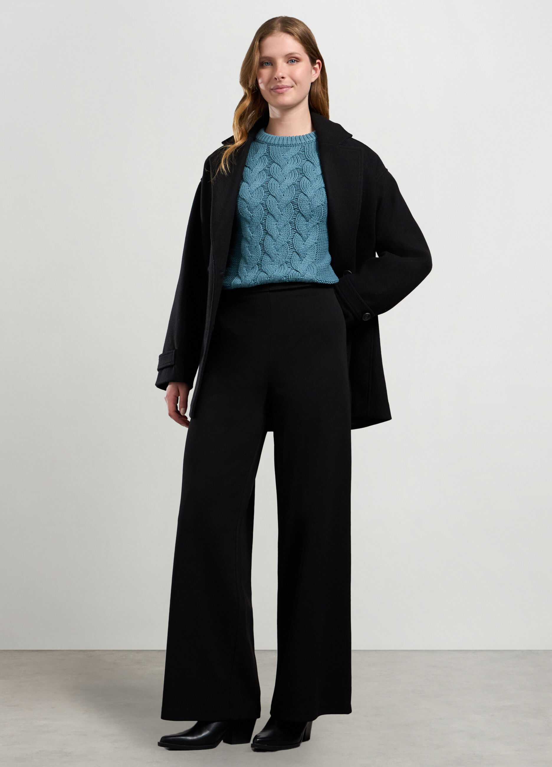Cappotto doppiopetto misto lana donna_0