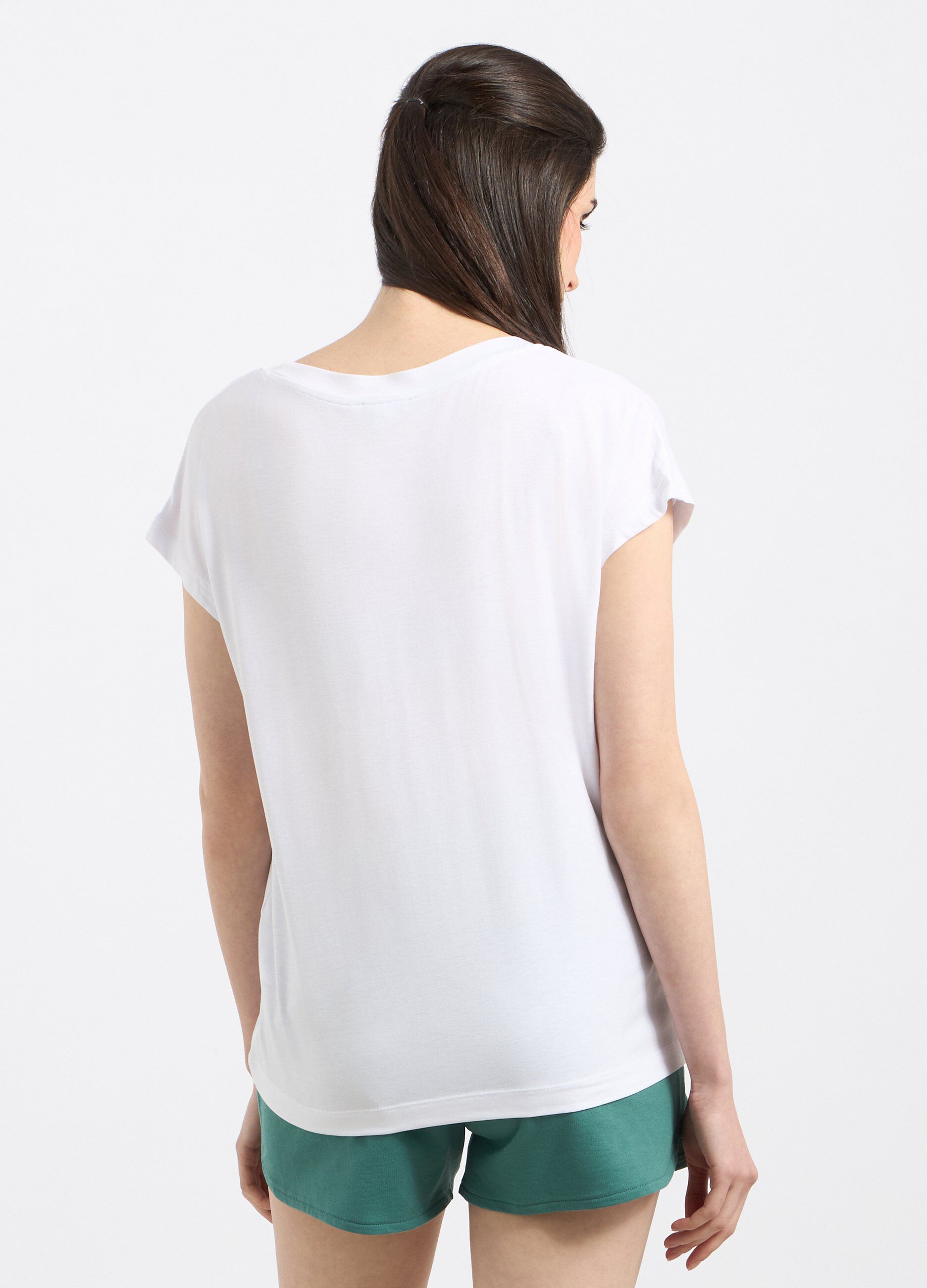 T-shirt in viscosa stretch donna_1