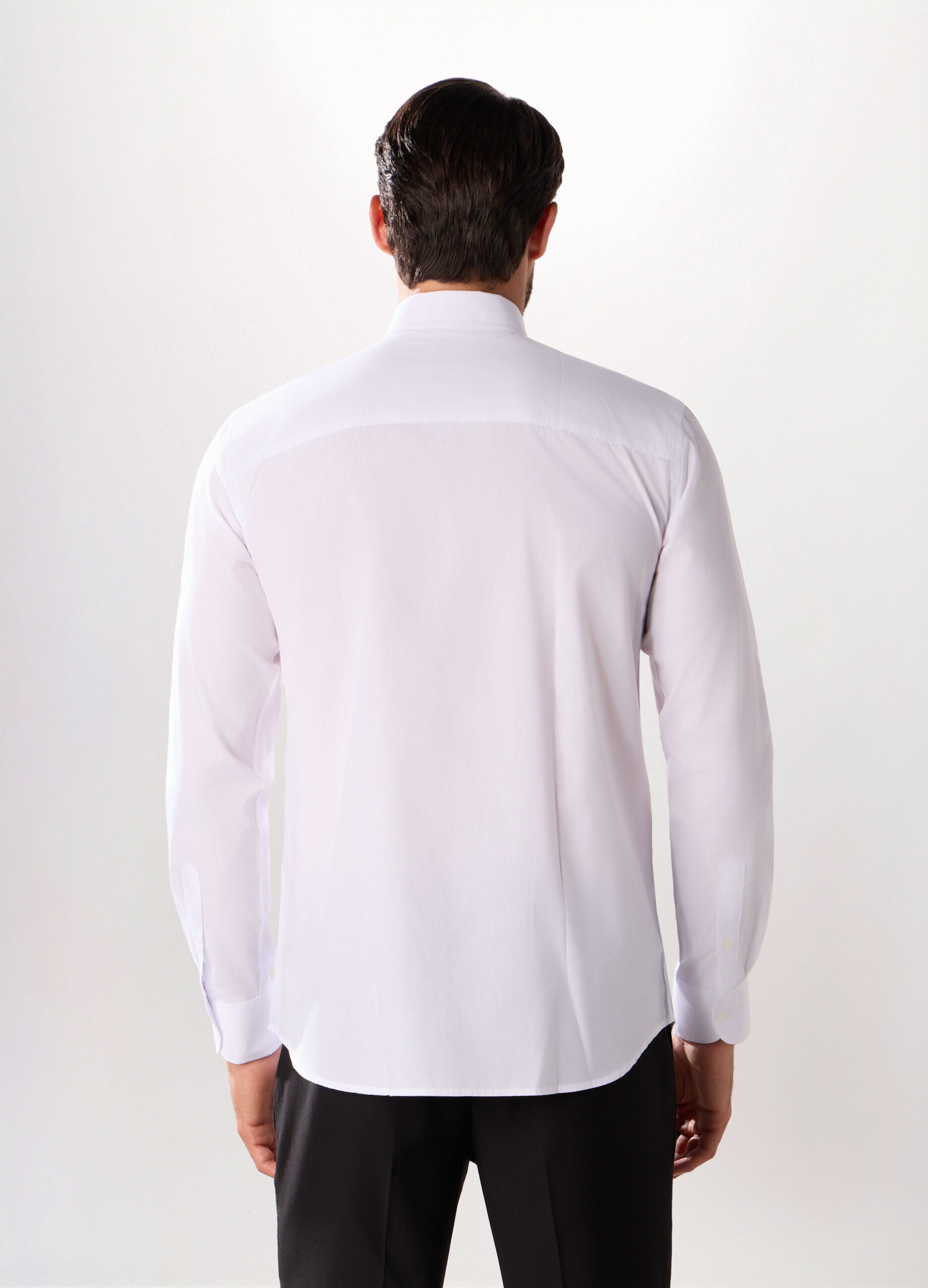 Camicia slim fit in cotone stretch uomo