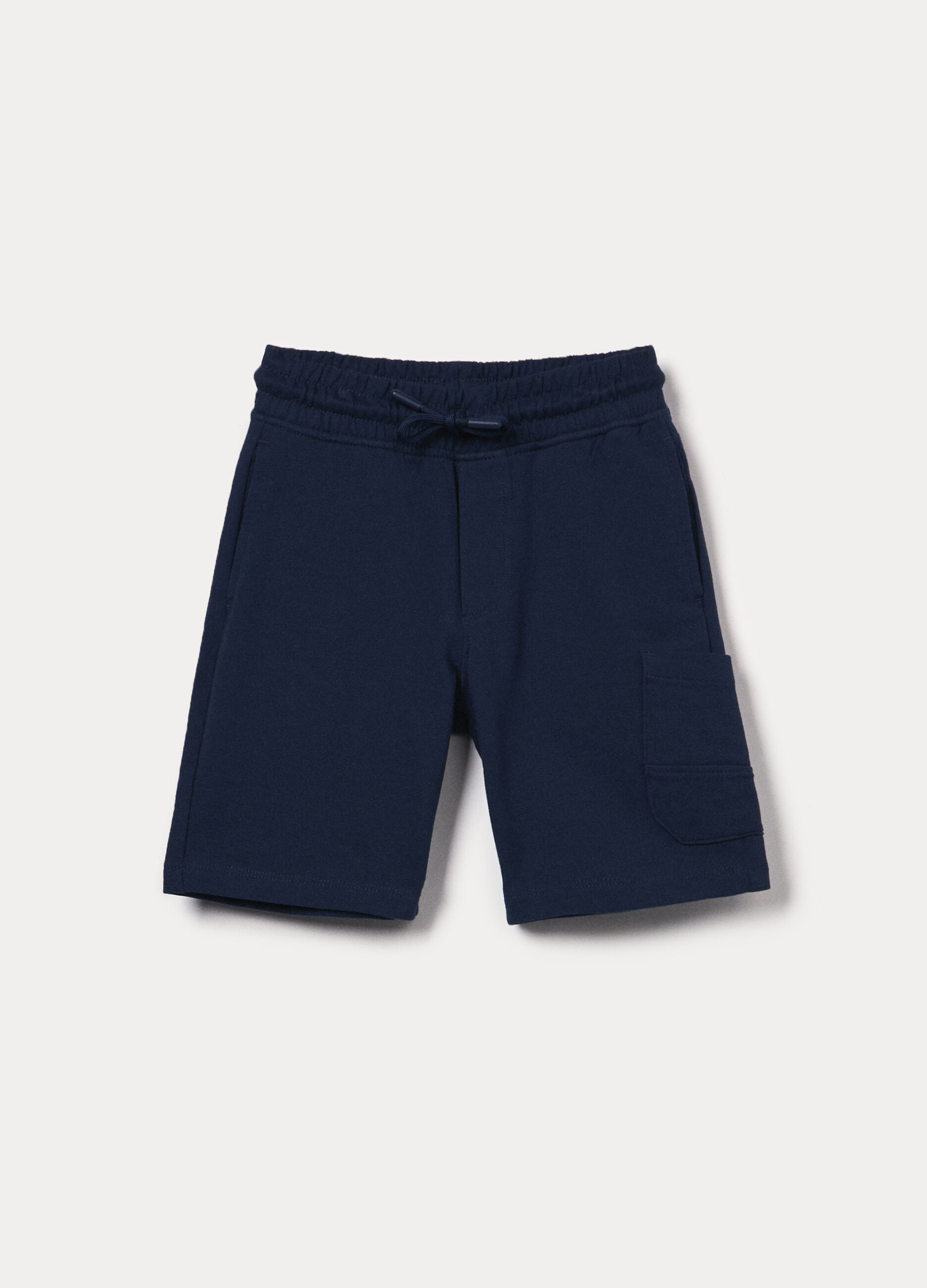 Shorts in french terry di puro cotone bambino_0