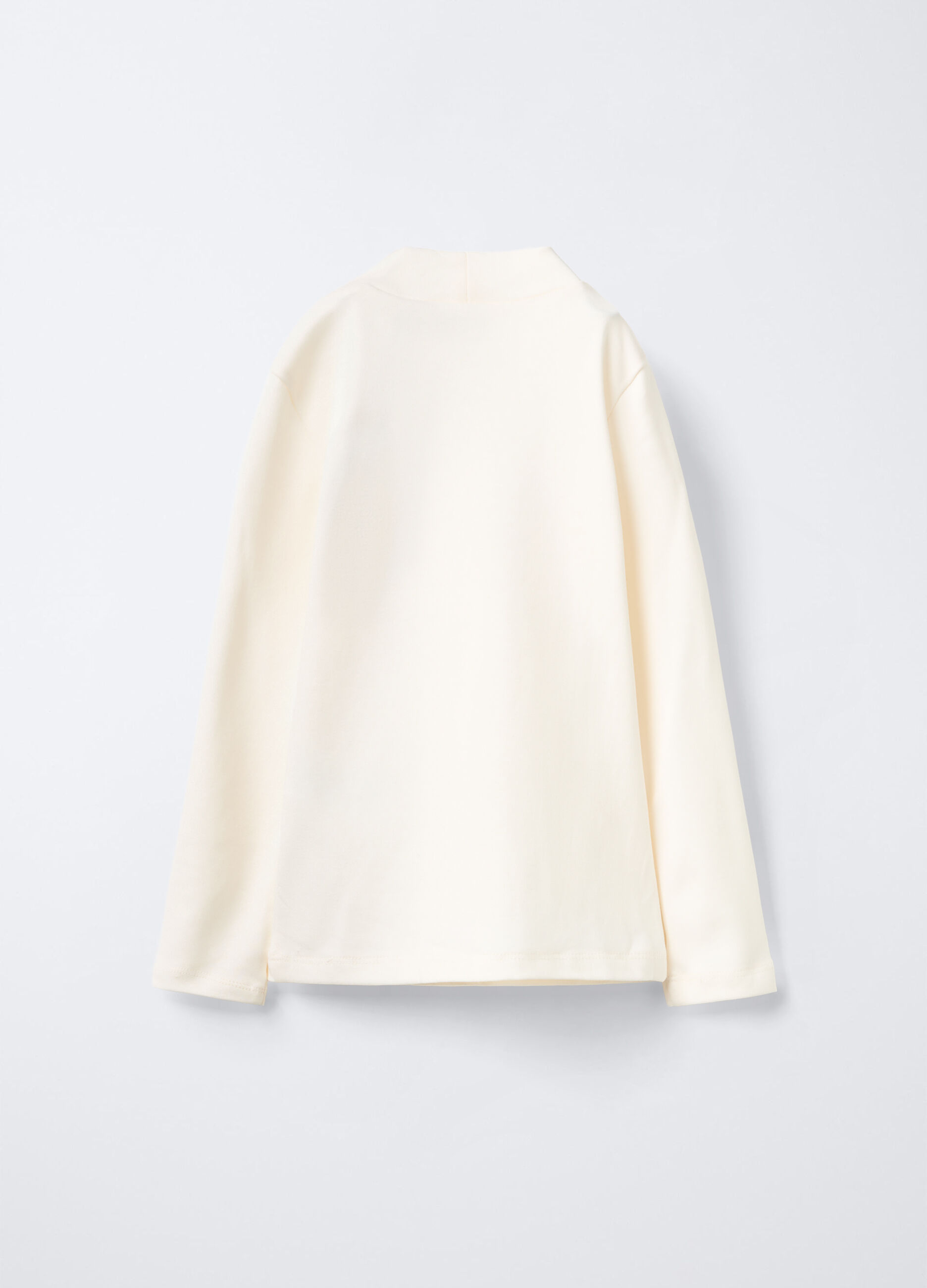 T-shirt in interlock di puro cotone bambina_1
