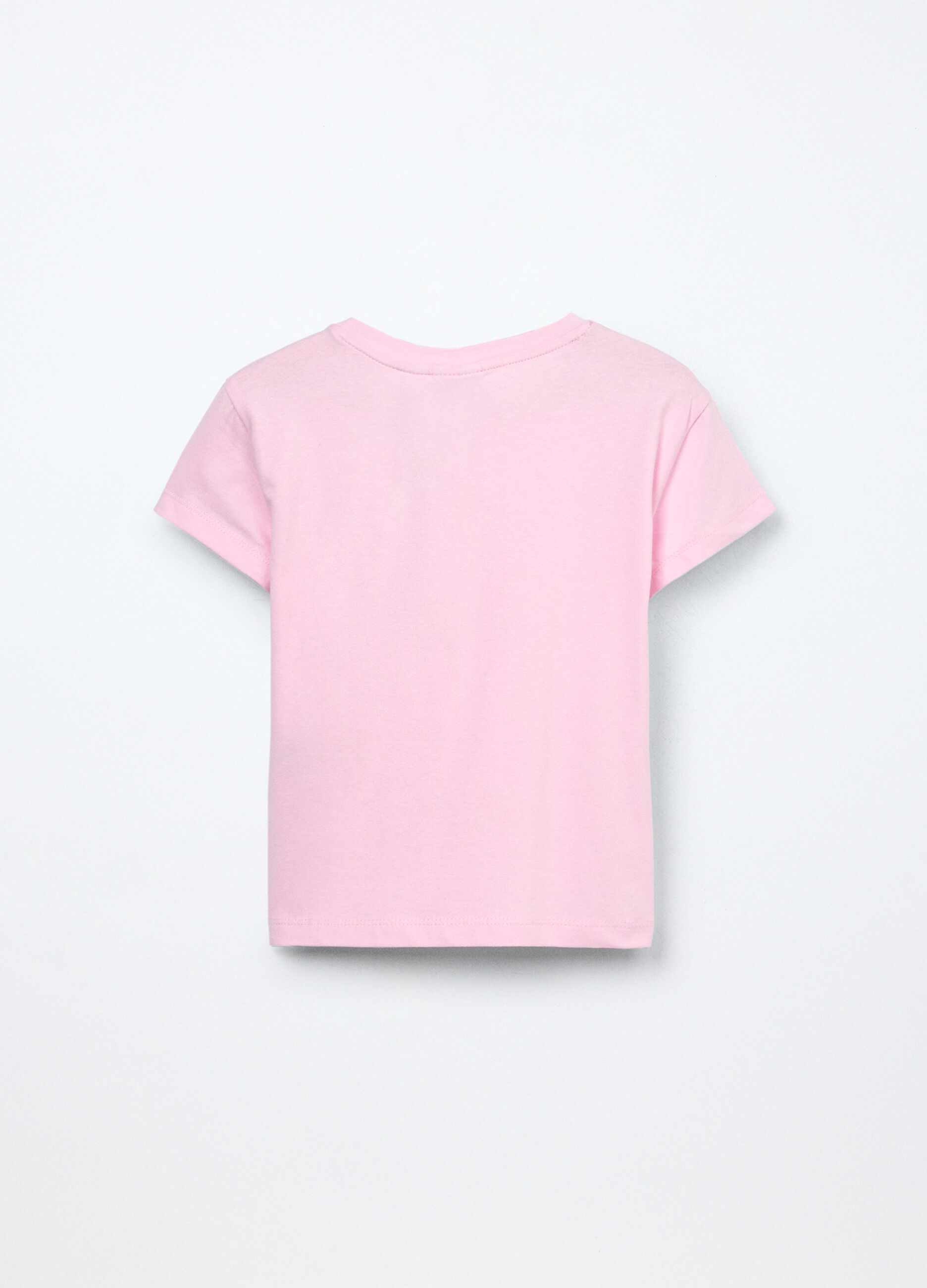 T-shirt in jersey di cotone stretch bambina_1