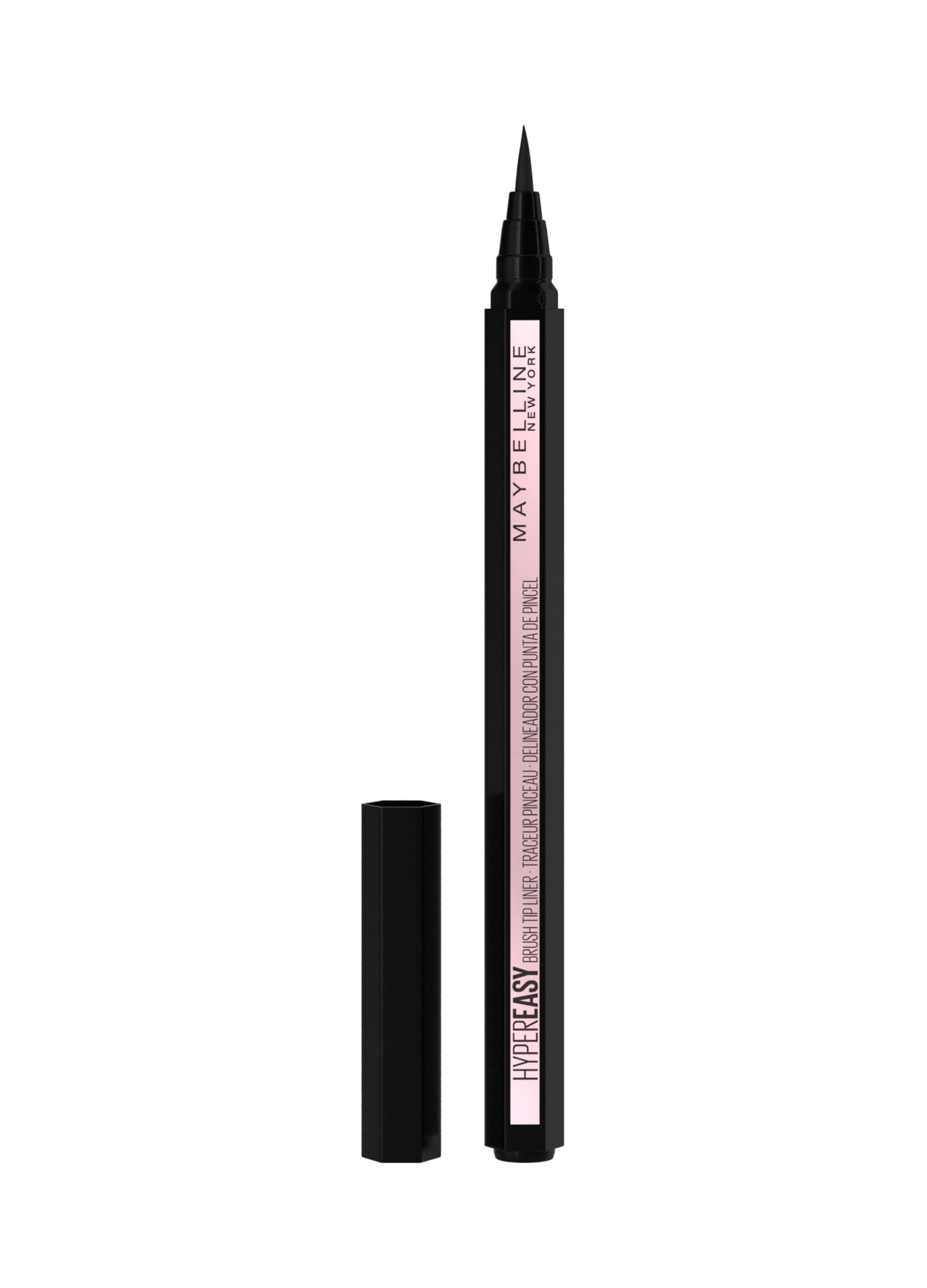 Maybelline New York Eyeliner in penna Hyper Easy, Tratto Continuo, Facile da Applicare, Punta Iper Flessibile, Nero (800).