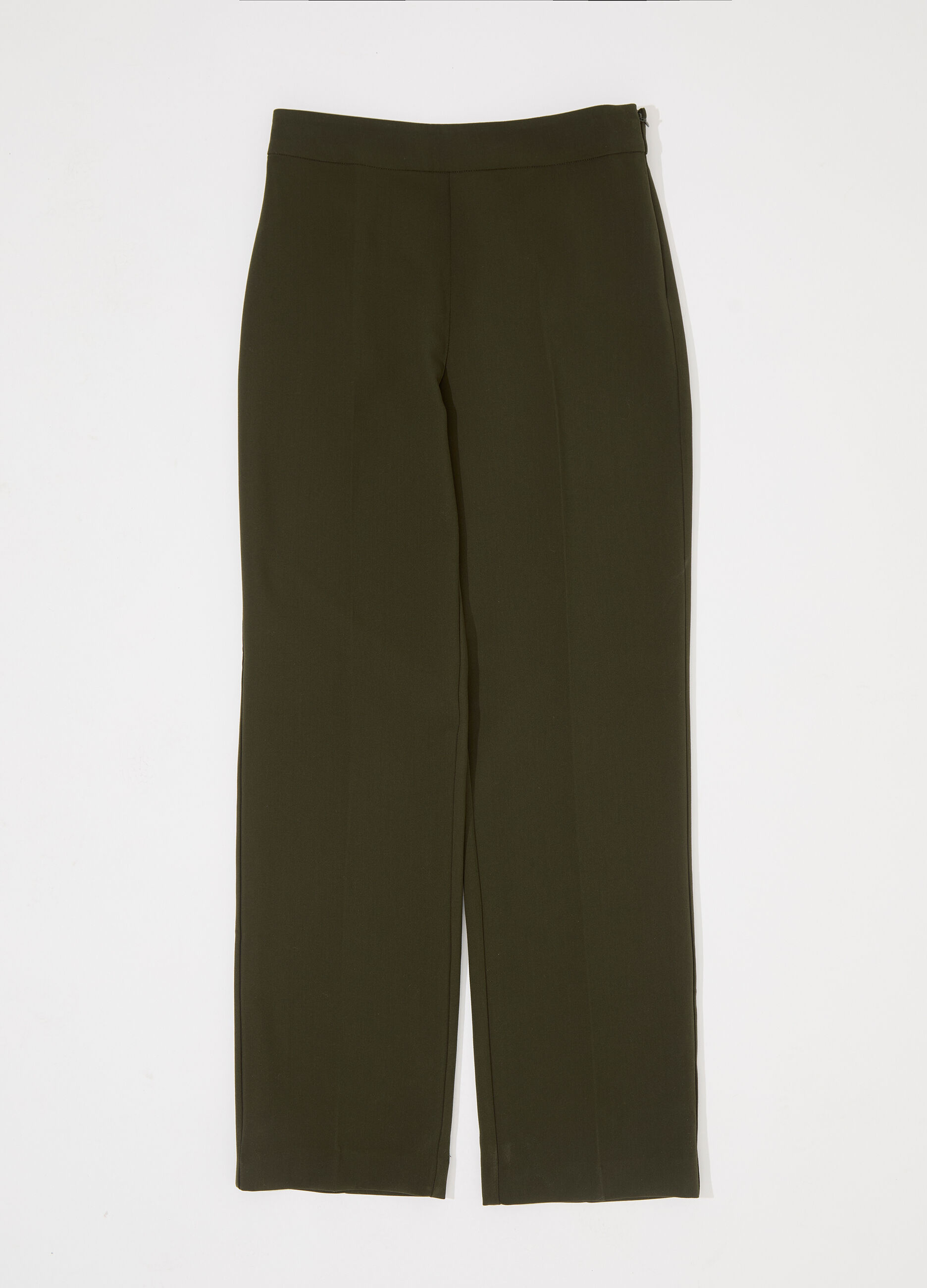 Pantalone dritto in misto viscosa donna_4