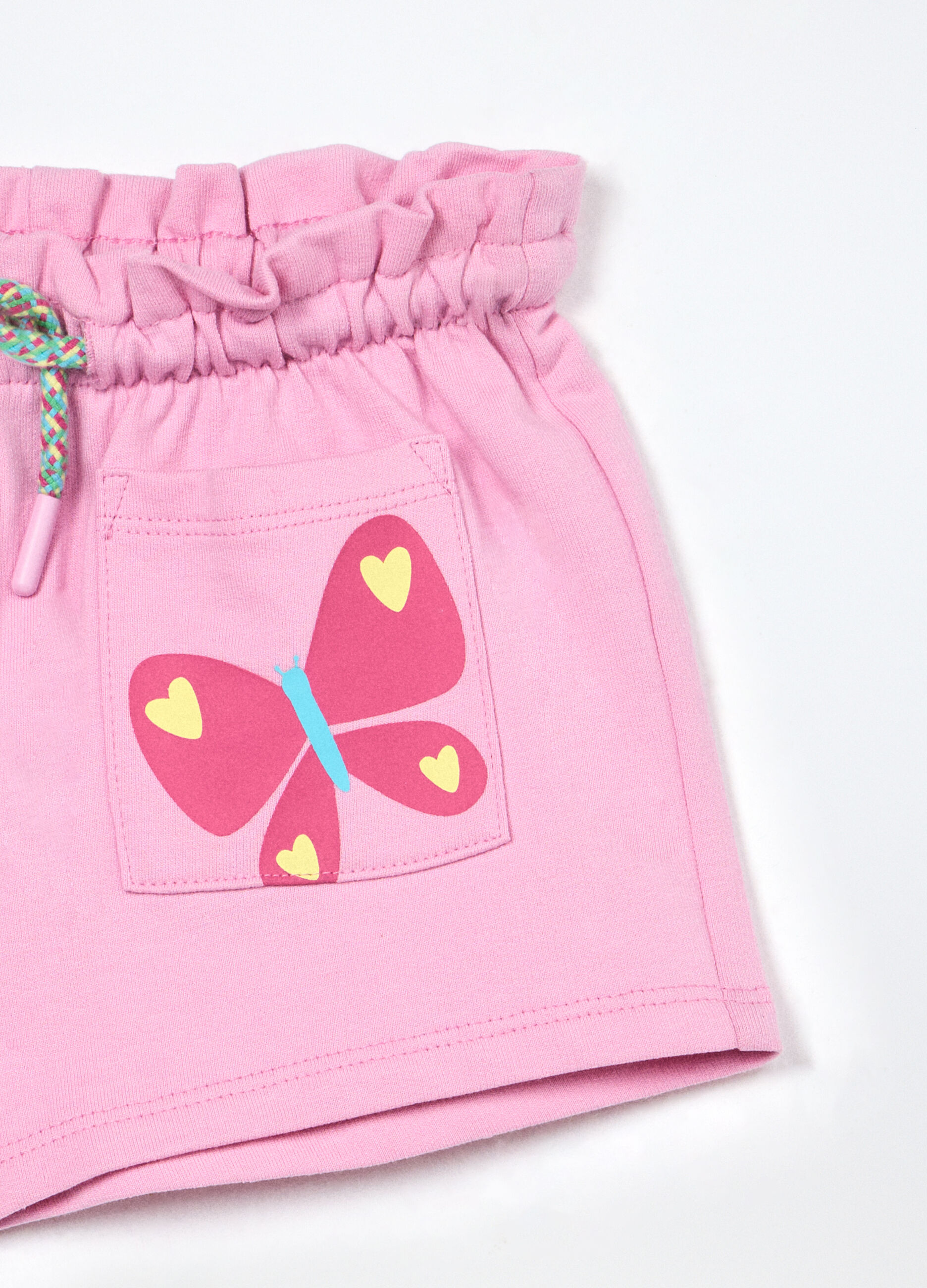 Shorts in french terry di puro cotone neonata_2