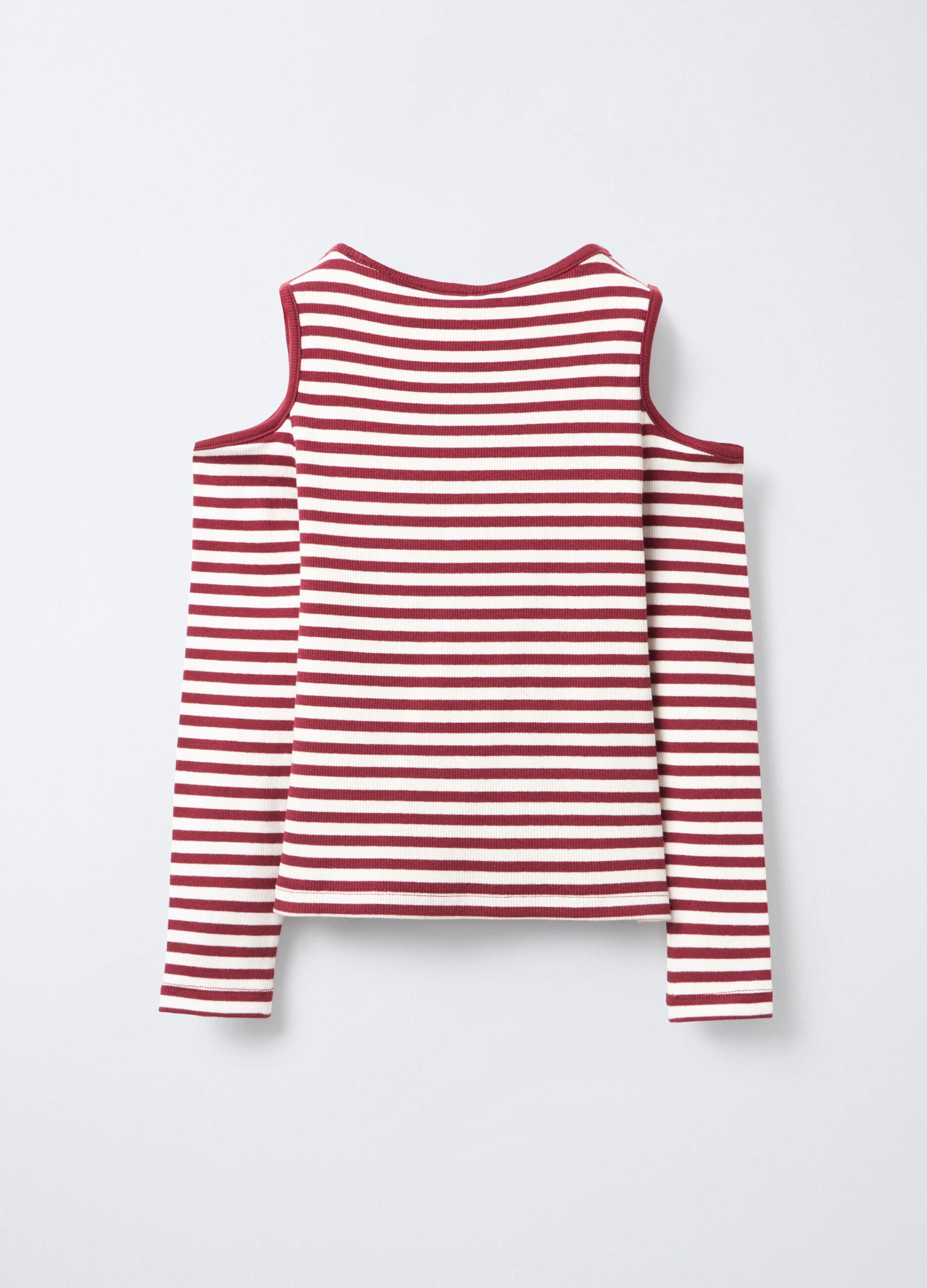 T-shirt Fit Slim in costina di cotone stretch ragazza_1