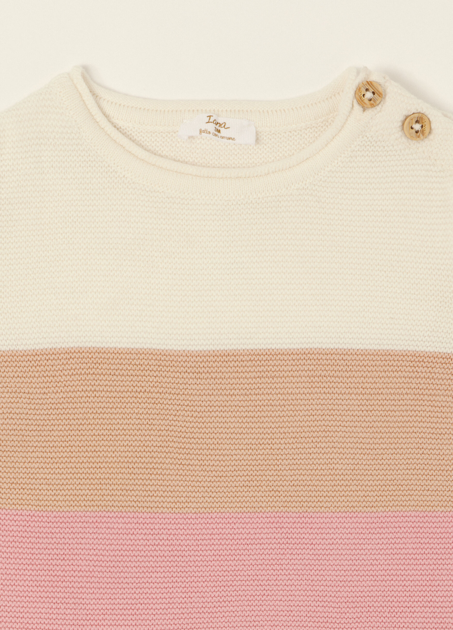 Set neonata in puro cotone multicolor a righe_2