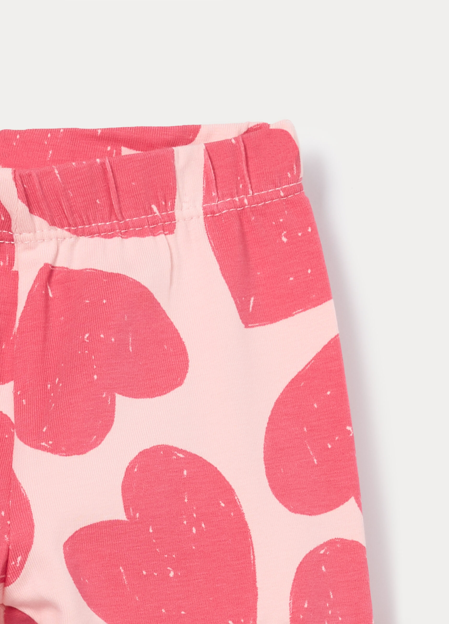 Leggings in jersey di cotone stretch bimba_2