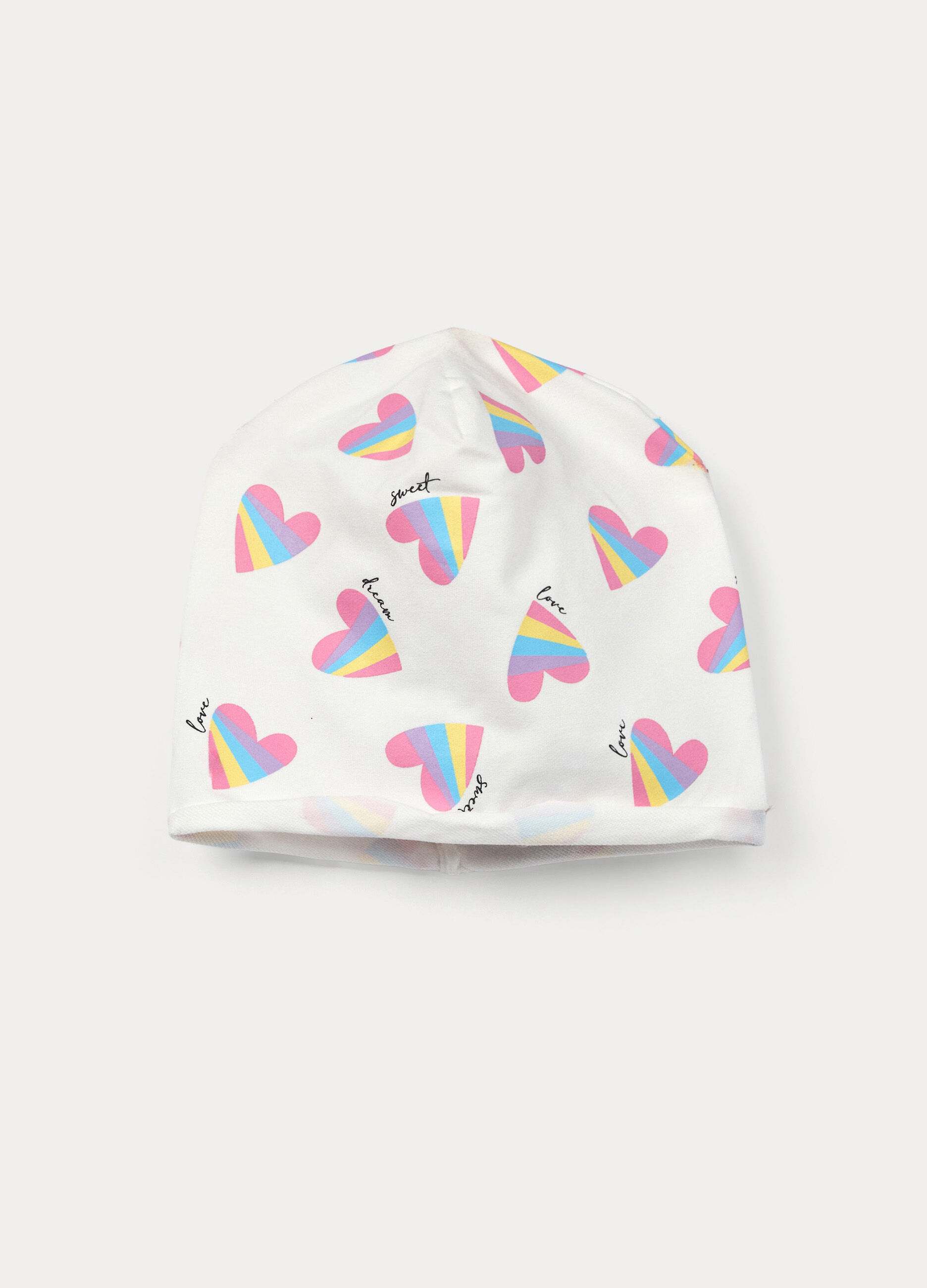 Berretto in french terry di cotone stretch_0