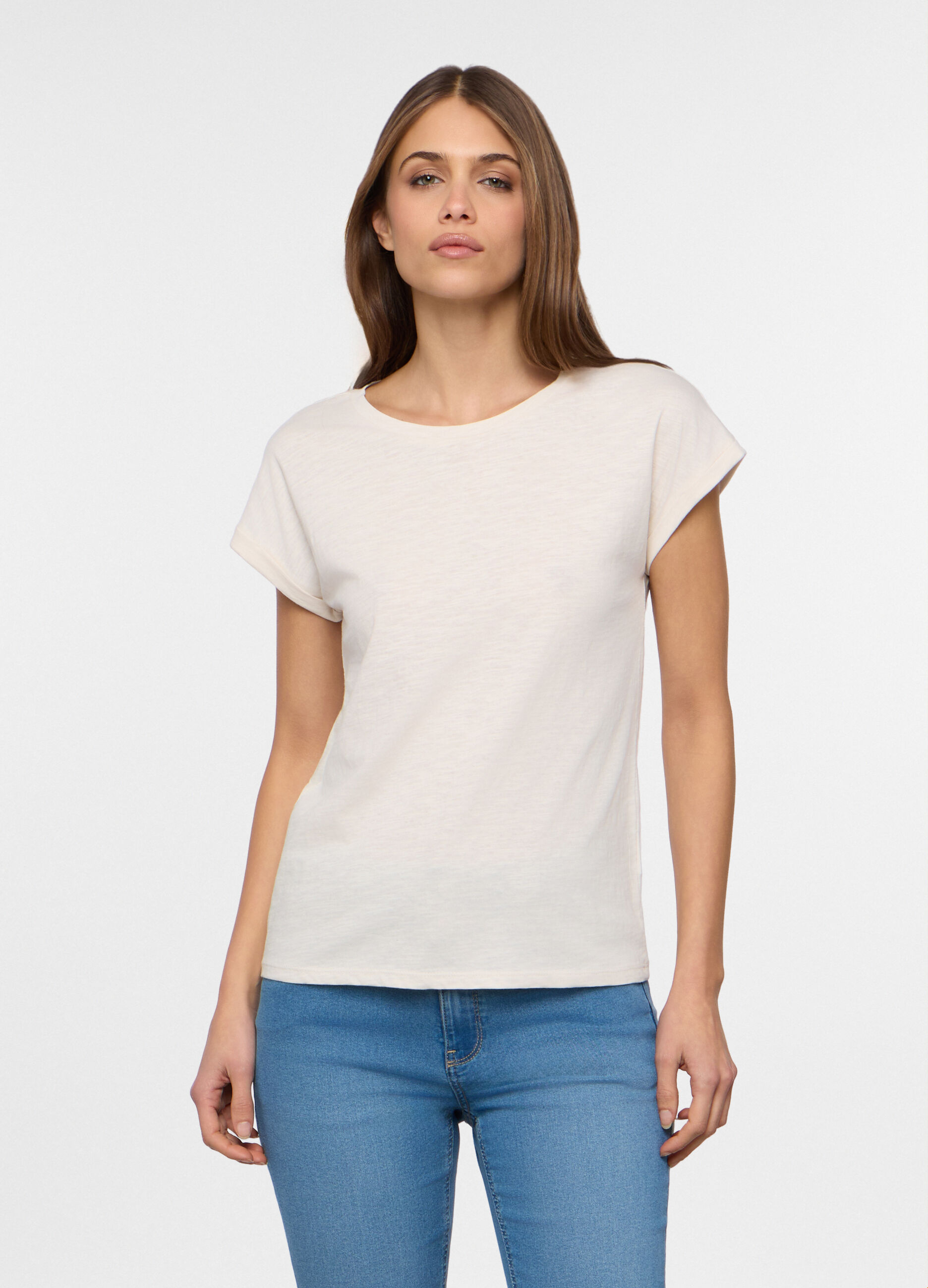 T-shirt girocollo donna_0