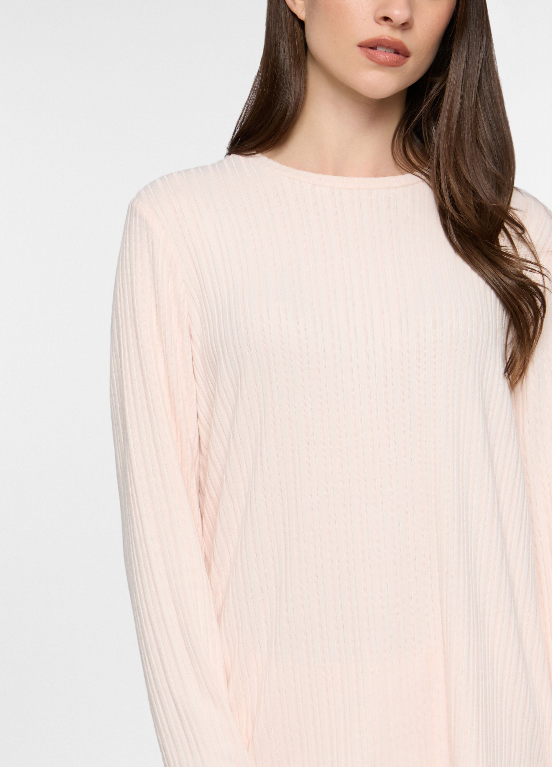 Top pigiama in costina stretch donna_2