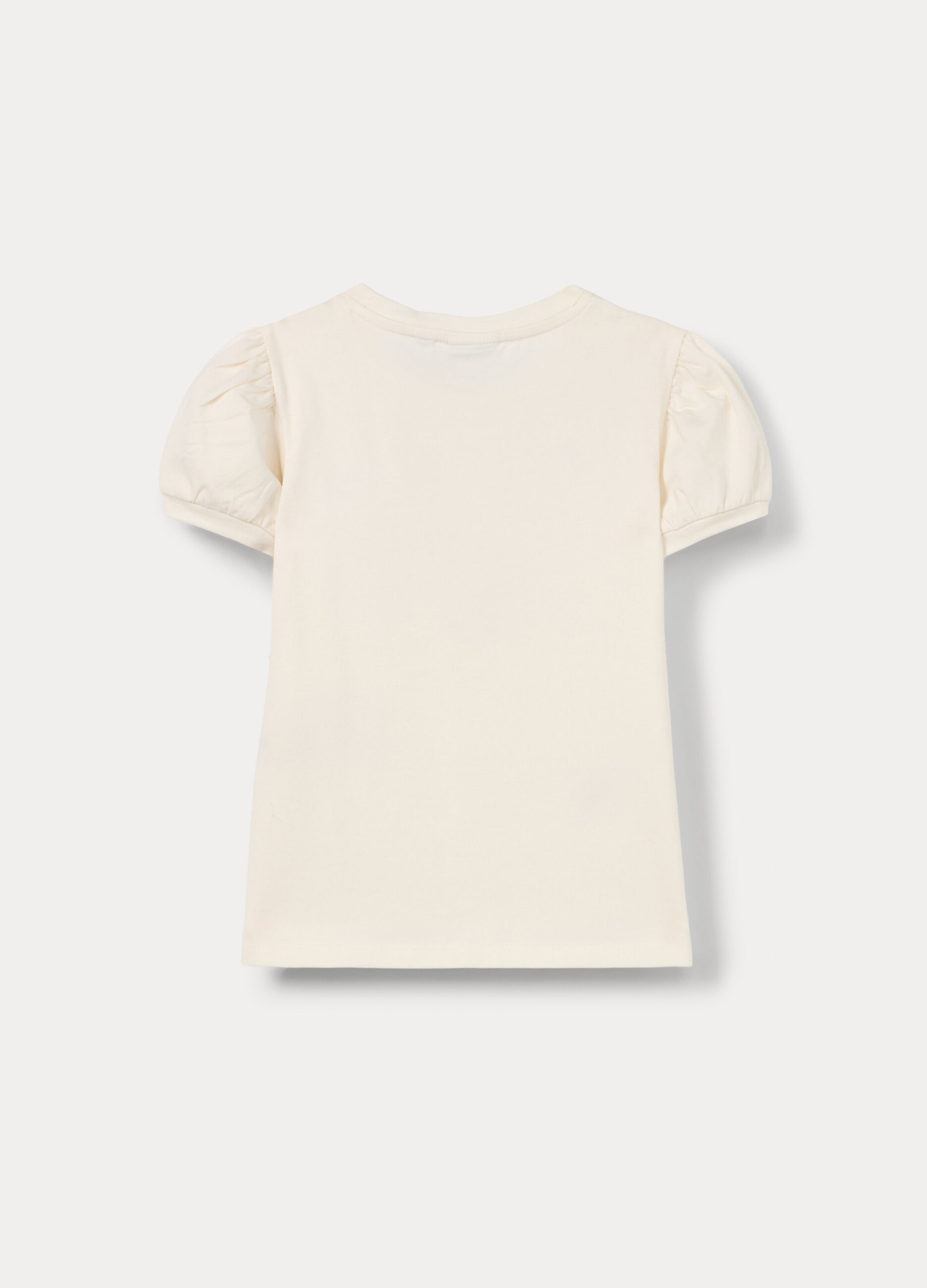 T-shirt in jersey di cotone stretch bambina_1