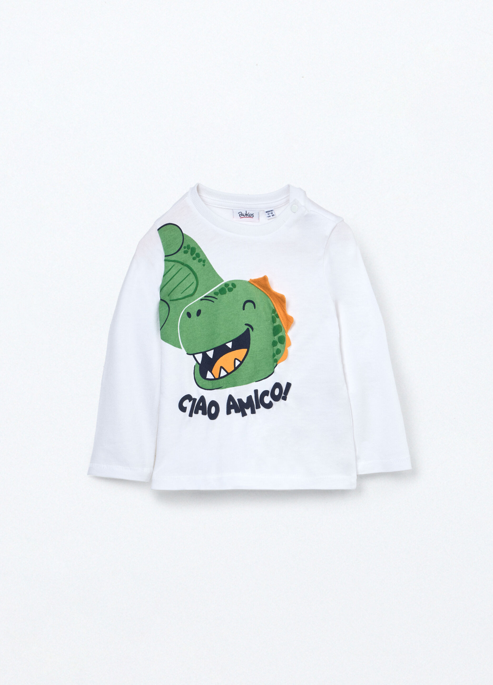 T-shirt in jersey di puro cotone neonato_0