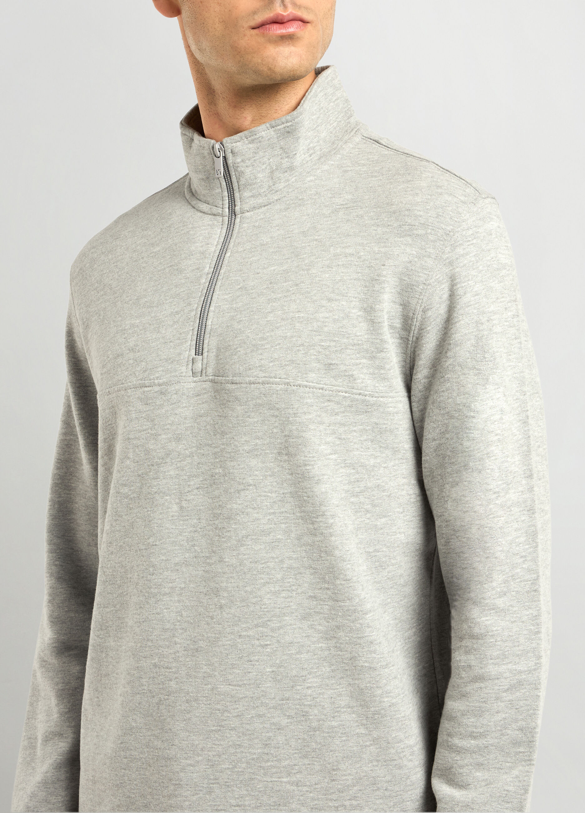 Felpa a collo alto in cotone uomo_2