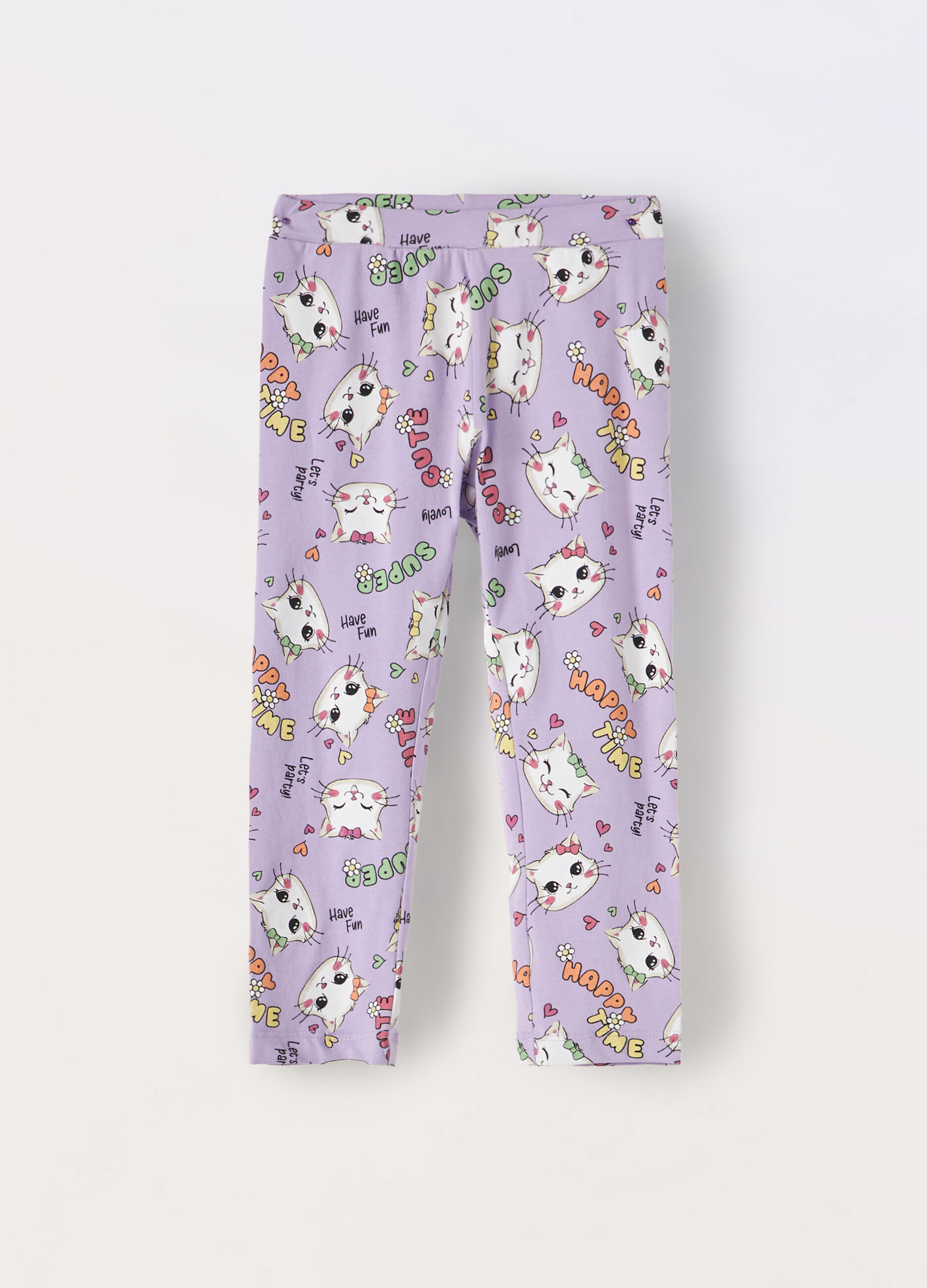 Leggings in cotone stretch bambina_0
