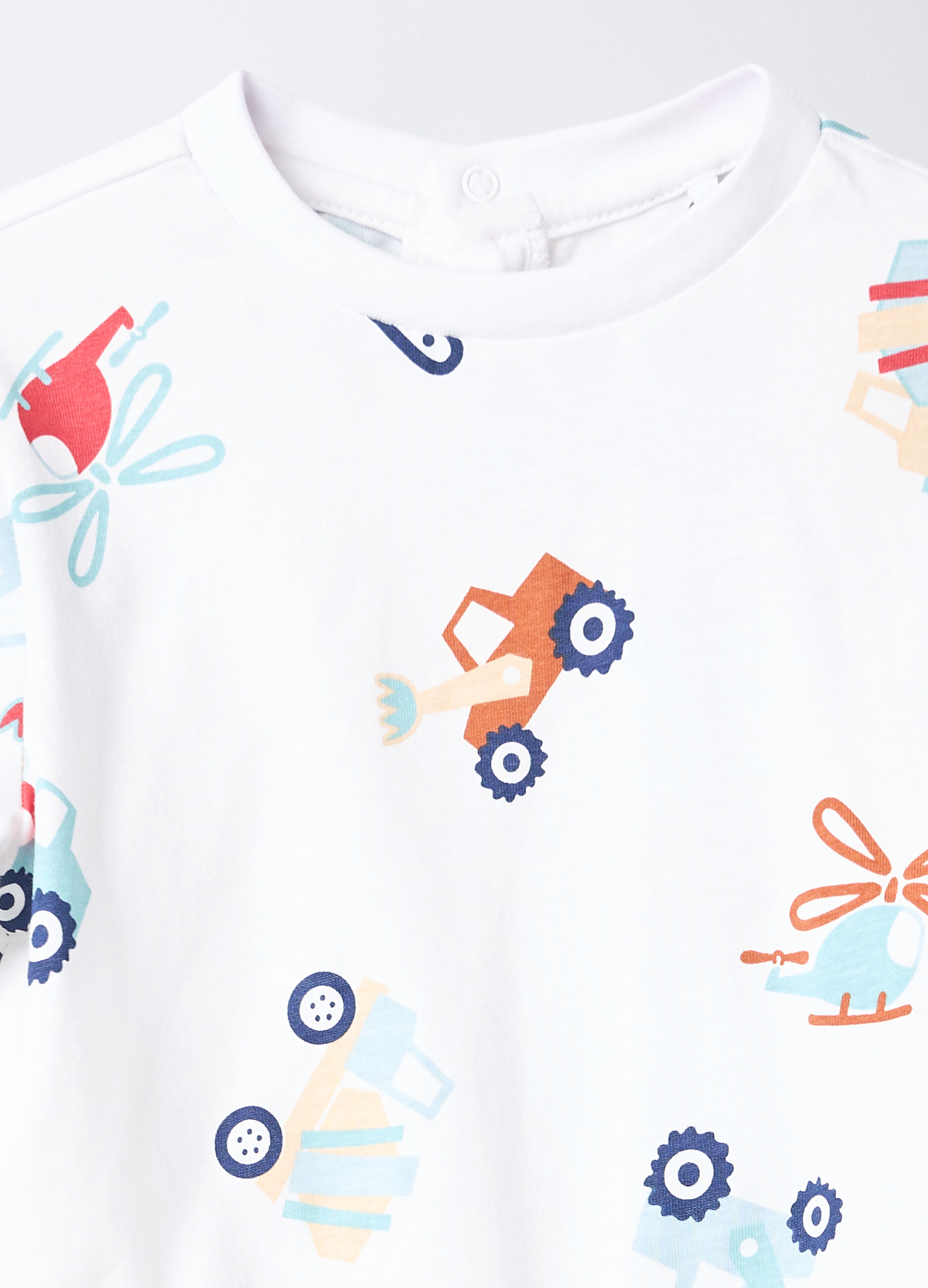 Set pigiama lungo in jersey di puro cotone _2